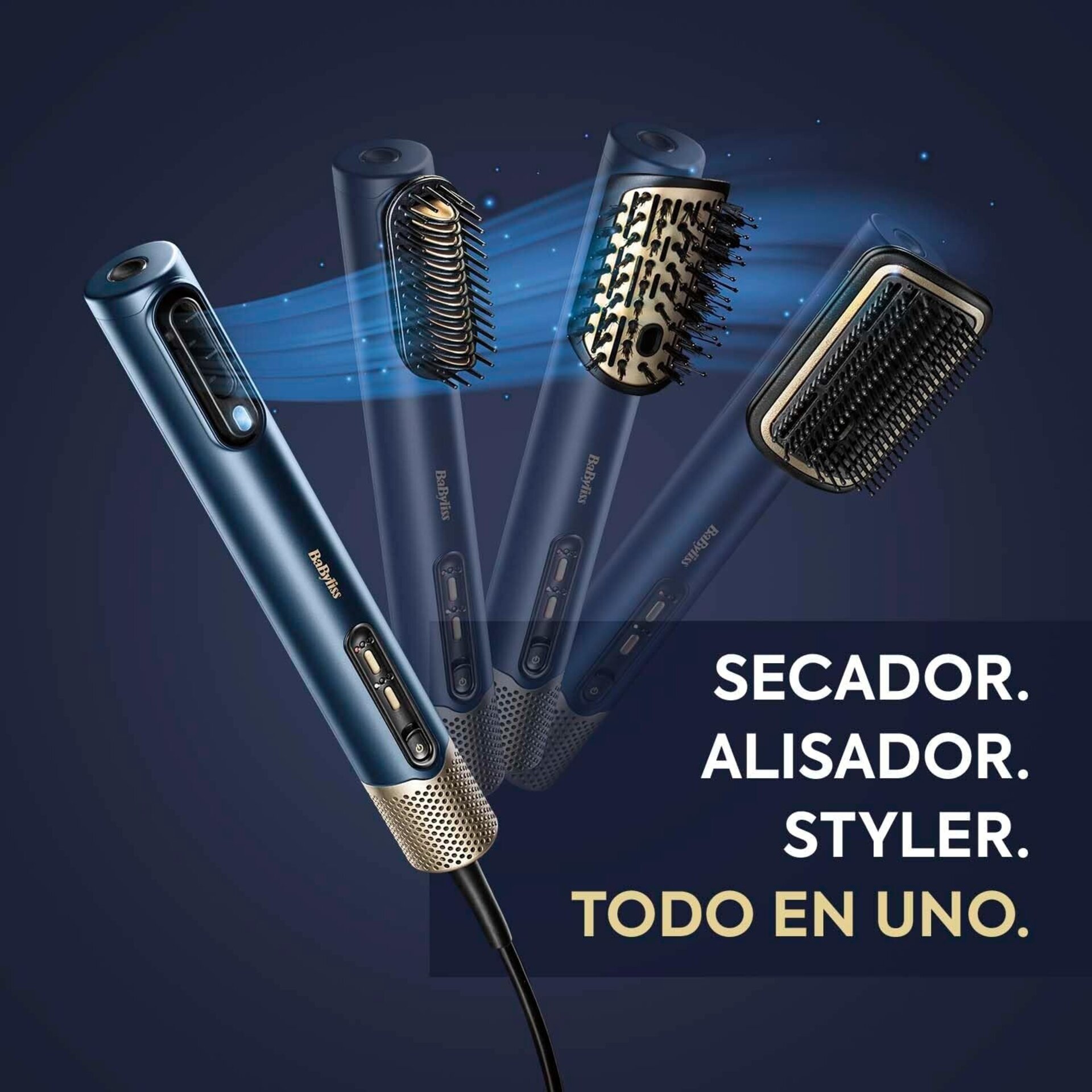 BaByliss Air Wand Secador, Alisador y Styler, todo en uno. De cabello mojado a s - 11