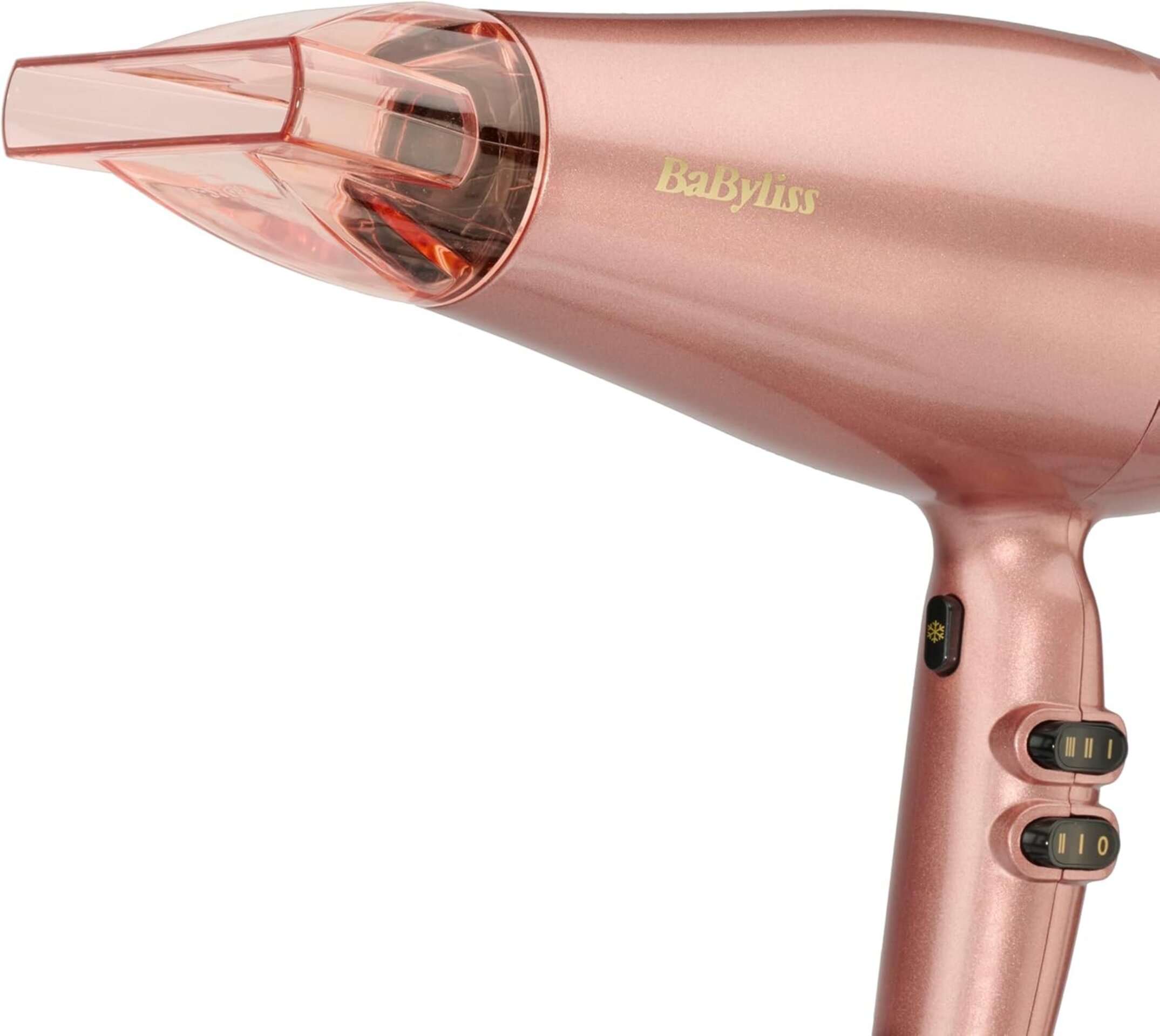 BaByliss 5336PE Secador de pelo Rose Gold 2100, Tecnología iónica antiencrespami - 4