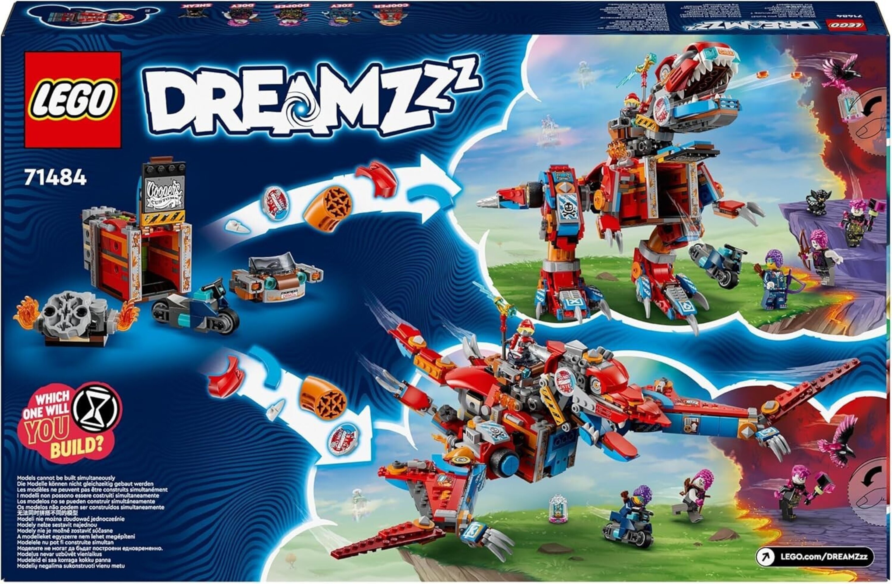 LEGO DREAMZzz 2 en 1 Dinosaurio Robot C-Rex de Cooper Pterodáctilo - 6