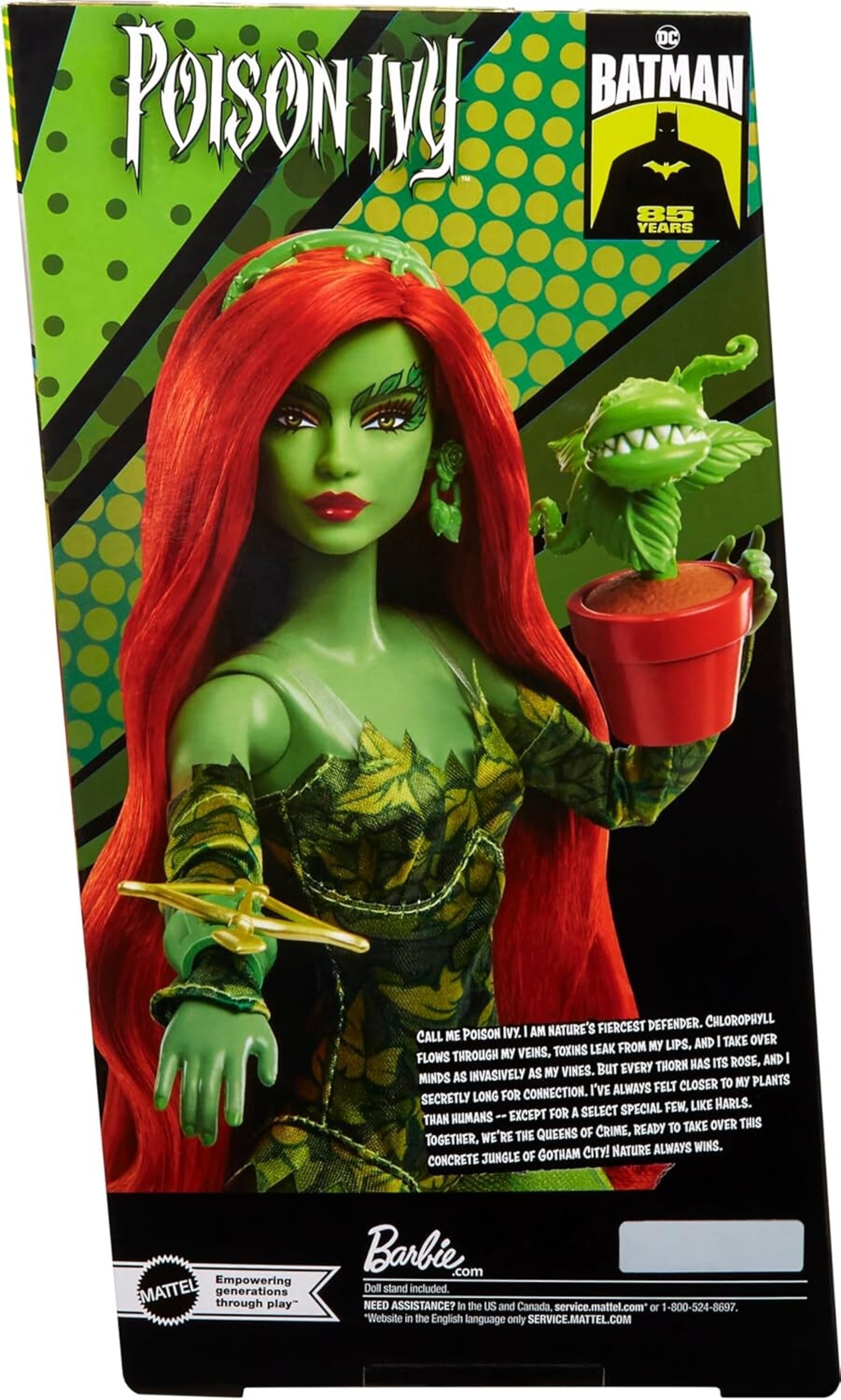 Barbie Signature Batman 85 Aniversario Muñeca Poison Ivy, Inspirada en la pelícu - 6