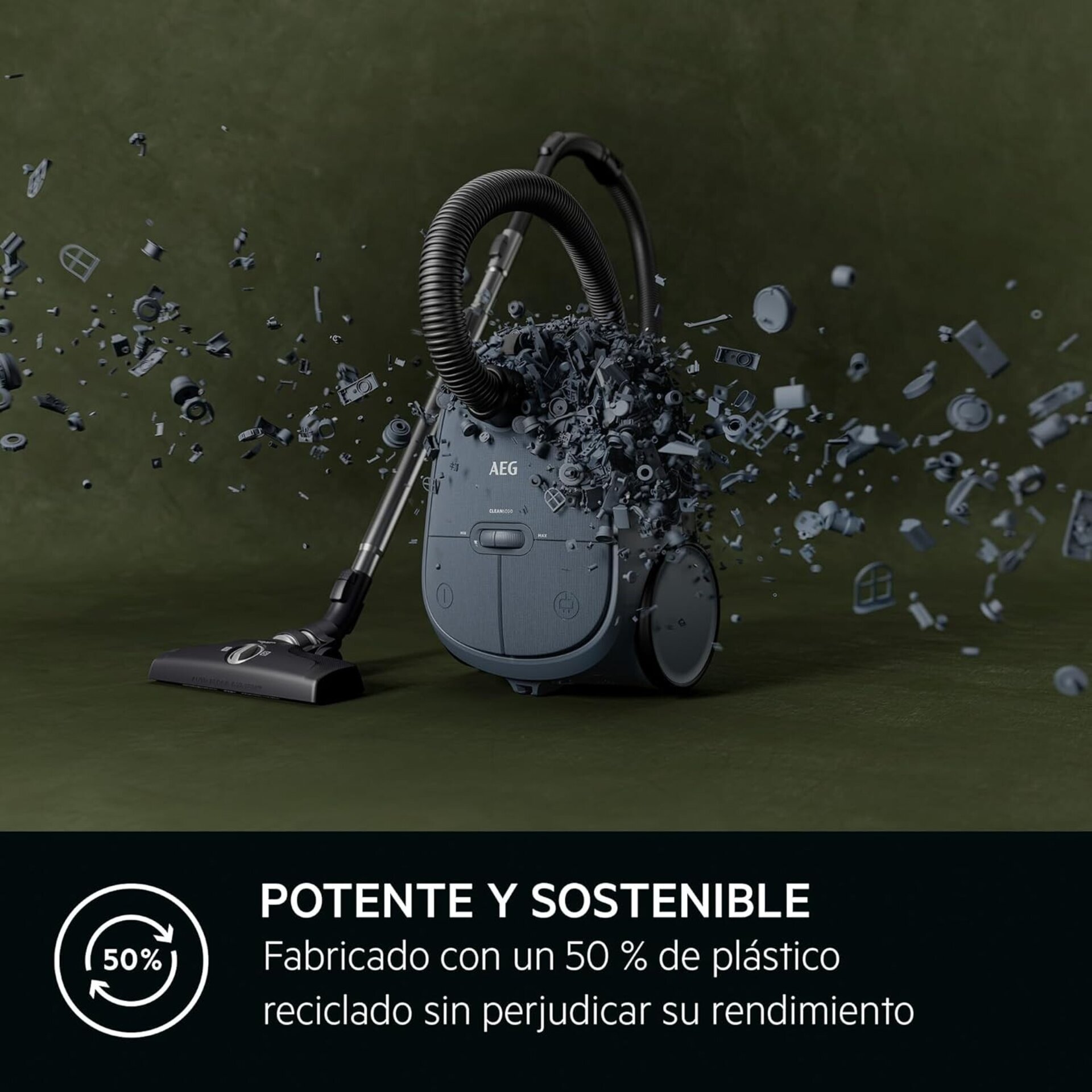 AEG AB61C2DBS Aspiradora de Trineo con Bolsa, 850W de Potencia, - 9