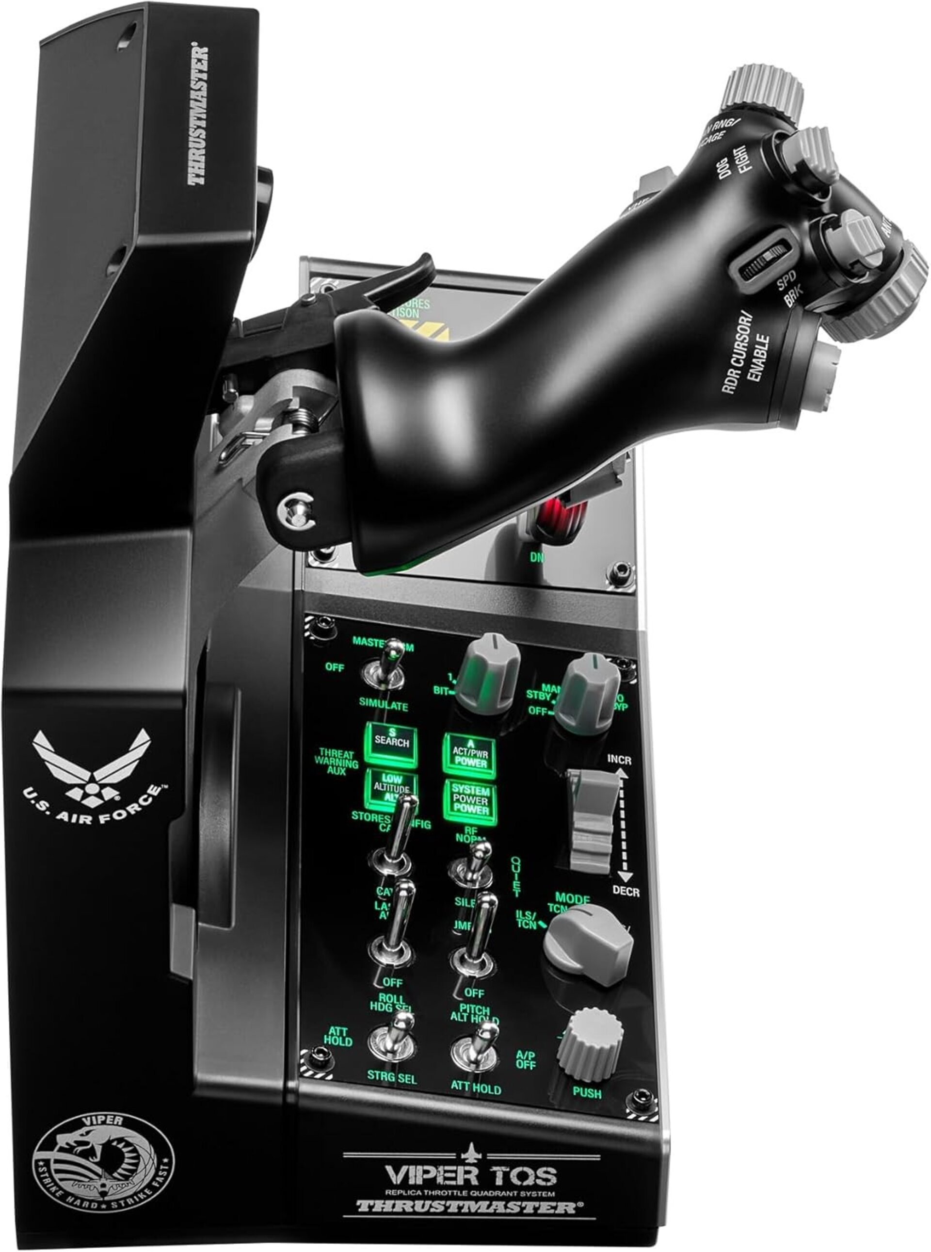 Thrustmaster Viper TQS Mission Pack para PC, Sistema de Cuadrante de Aceleración - 10