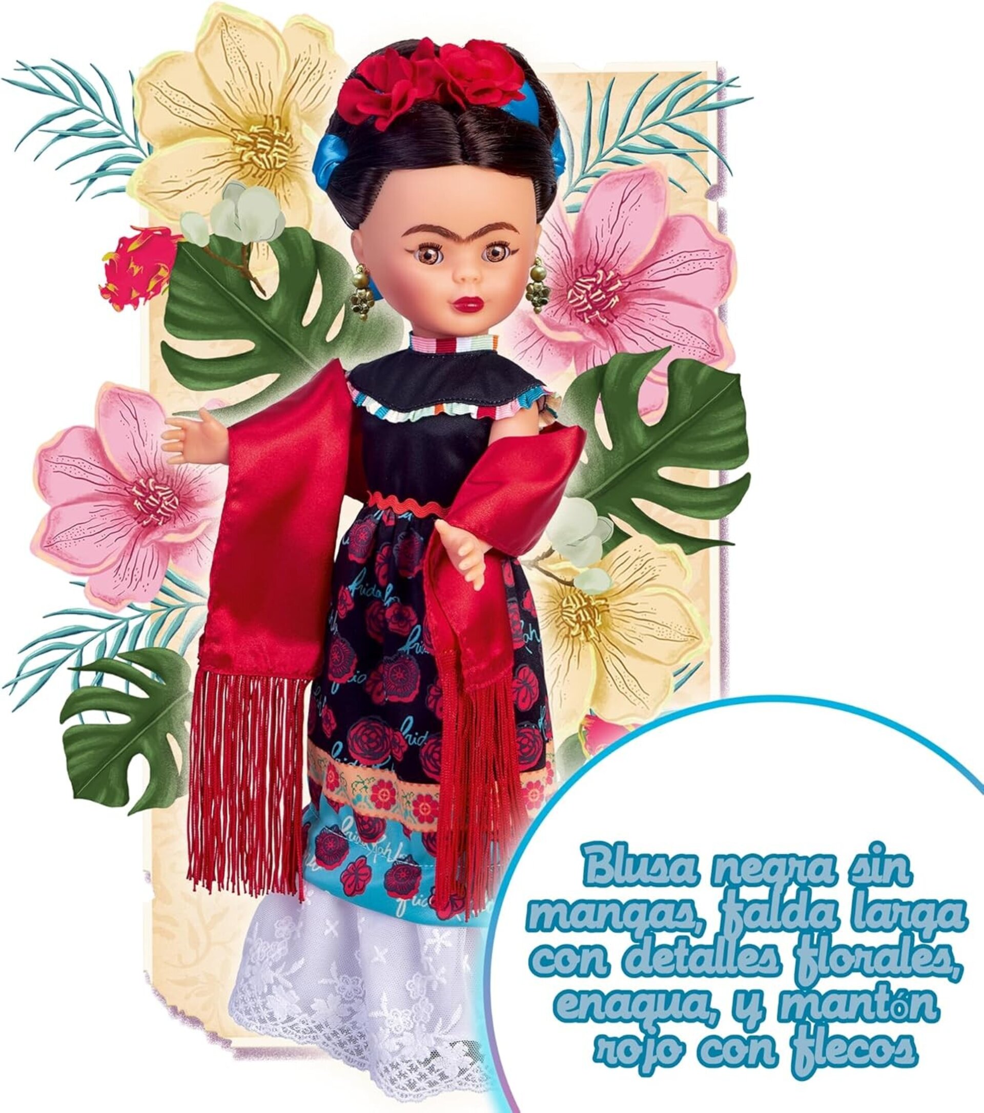 Nancy Colección Frida Kahlo, Muñeca Edición Especial Representa a Frida Kahlo, V - 4