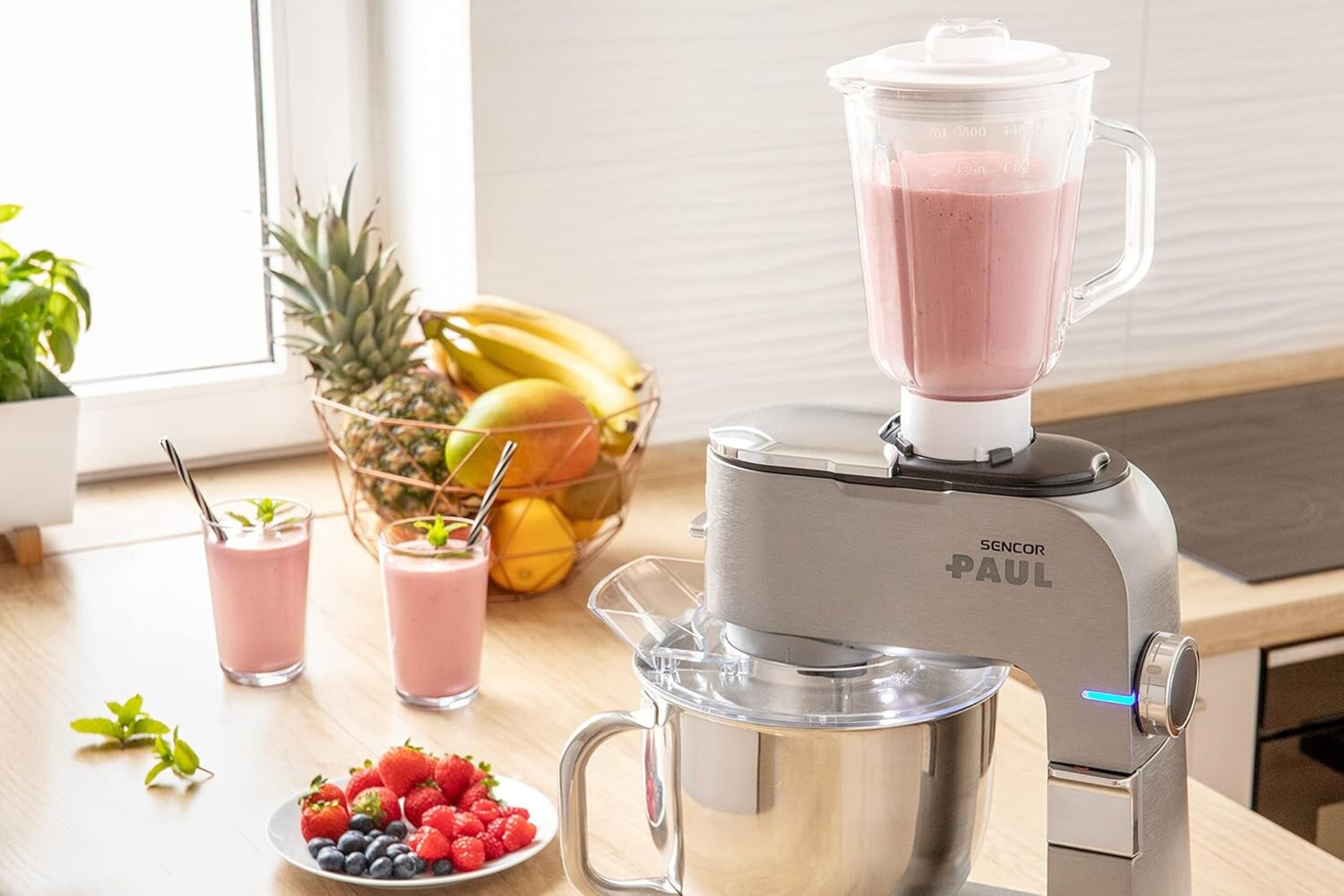 Sencor Robot pastelero multifunción Premium, Robot de cocina Robust full metal, - 2