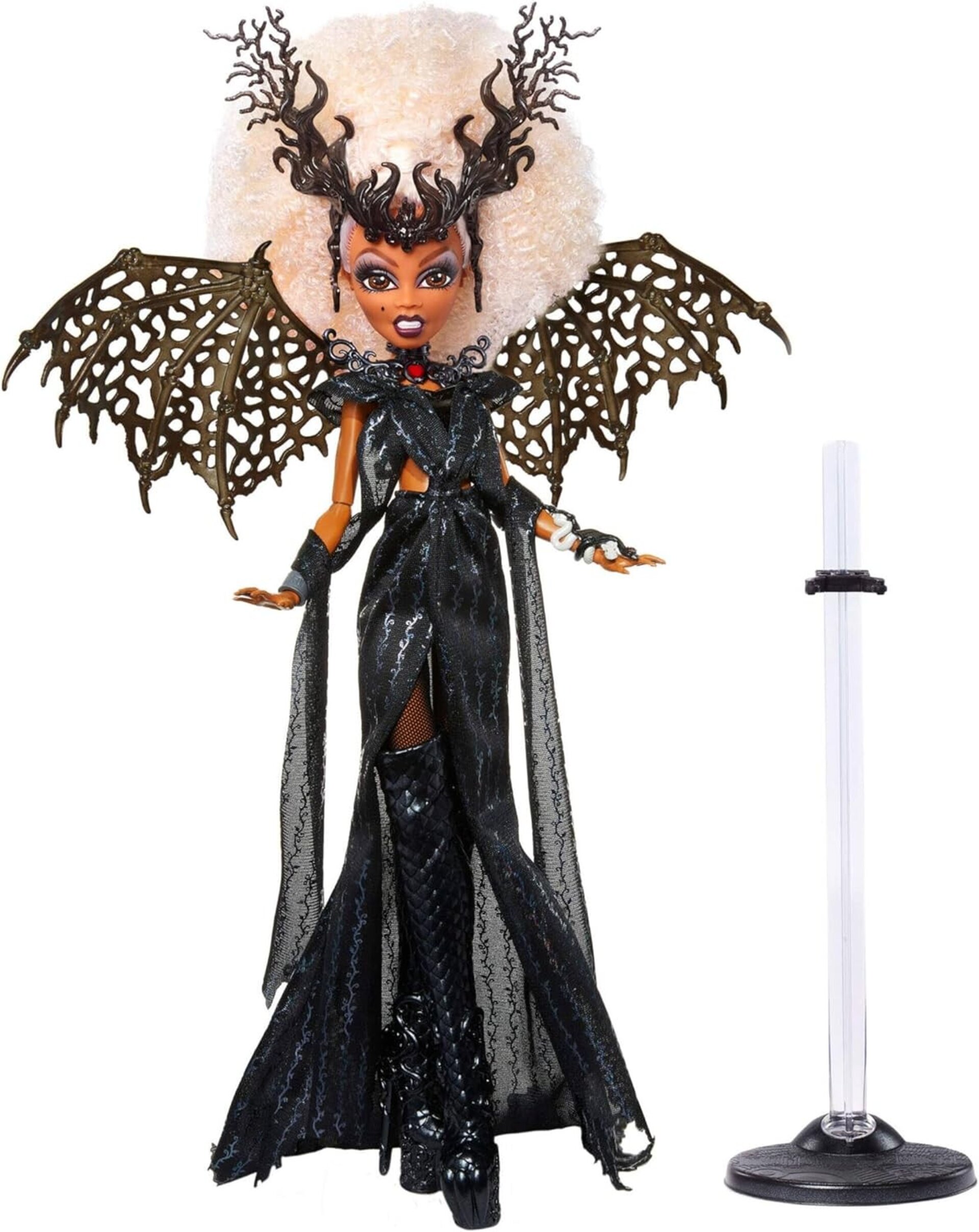 Monster High Rupaul Muñeca Dragon Queen con Body de Cuero sintético Negro - 2