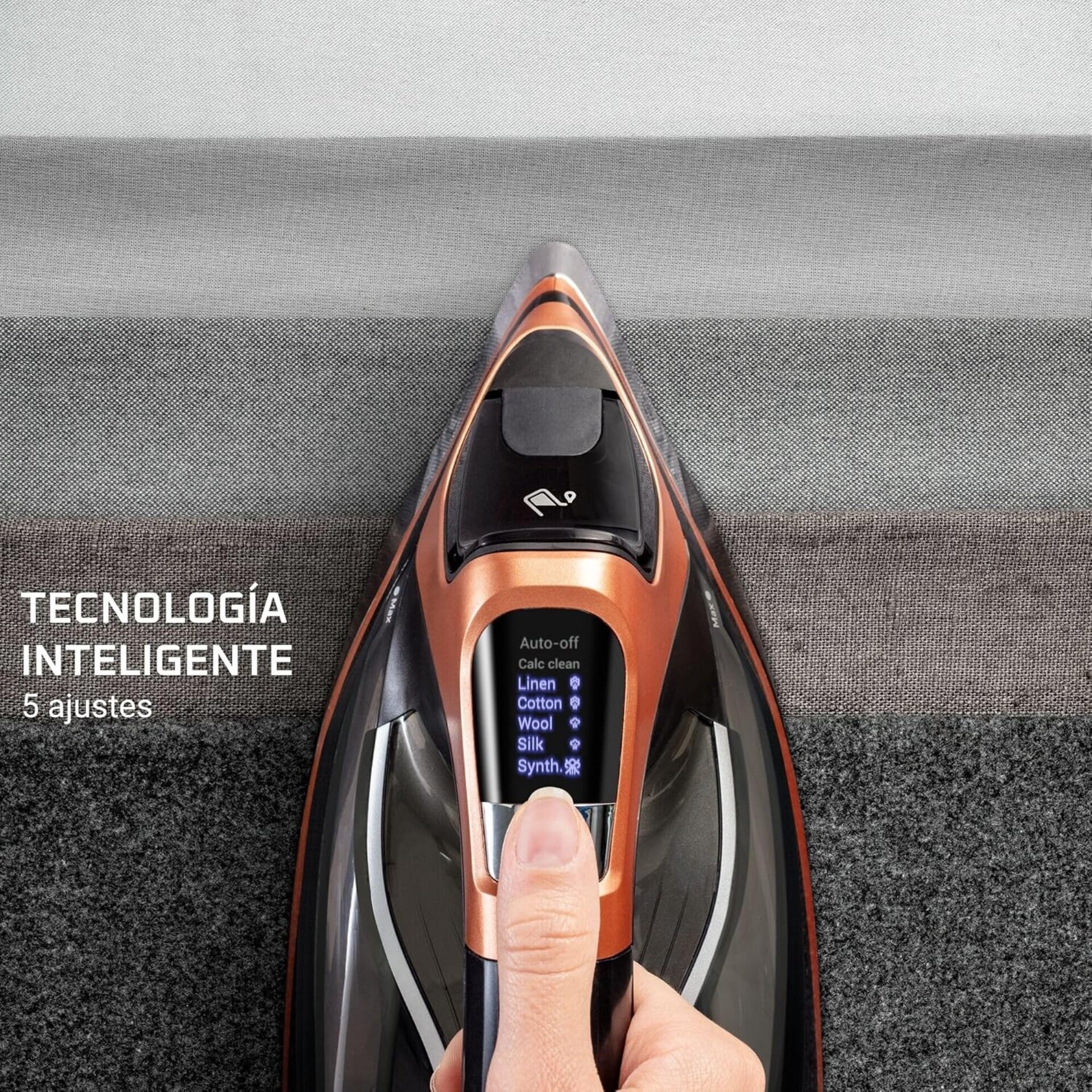 Rowenta Steamforce Pro - Plancha de vapor de 3200 W, golpe de vapor de 75 g/min, - 2