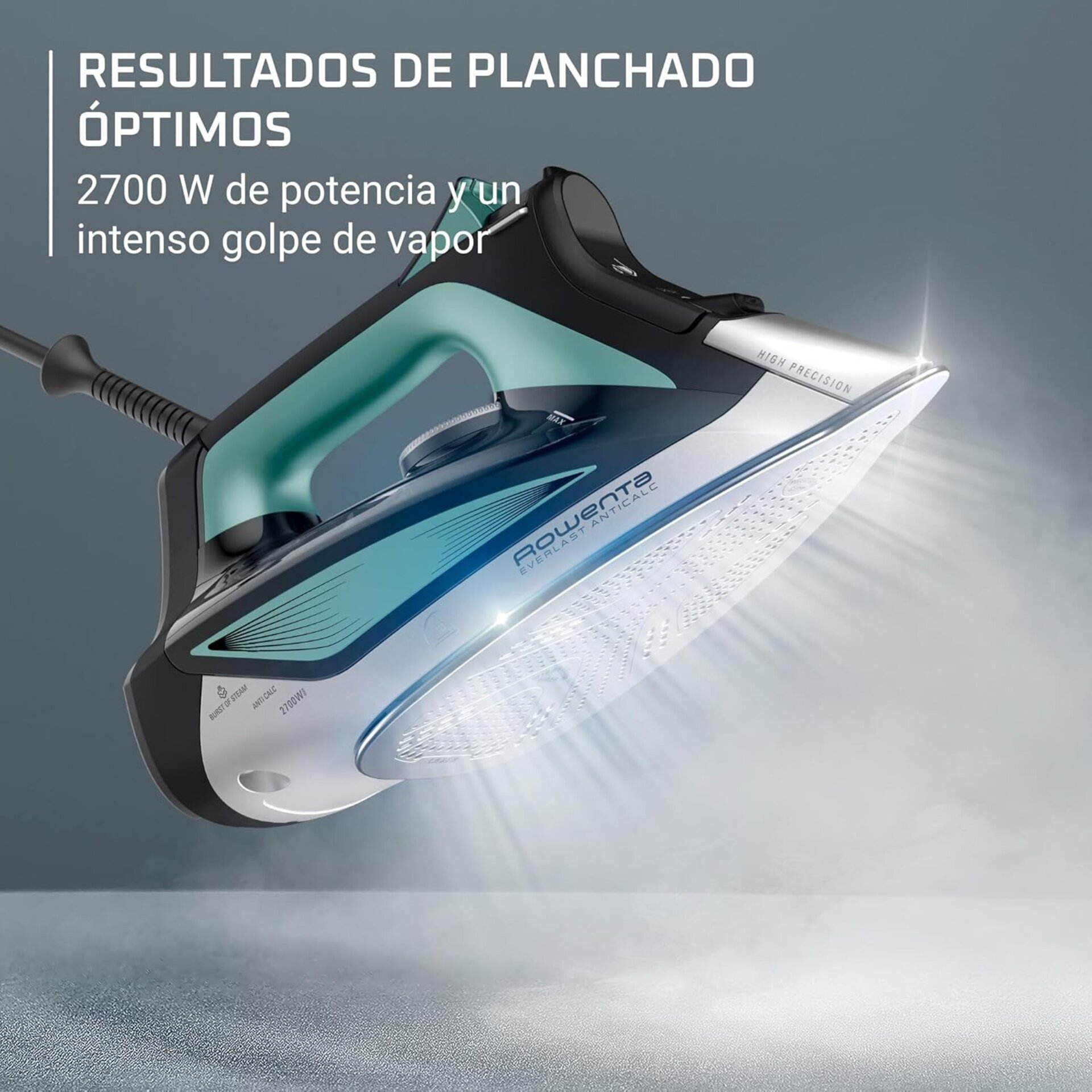 Plancha de vapor Everlast Anticalc de Rowenta, potente distribución de vapor - 5