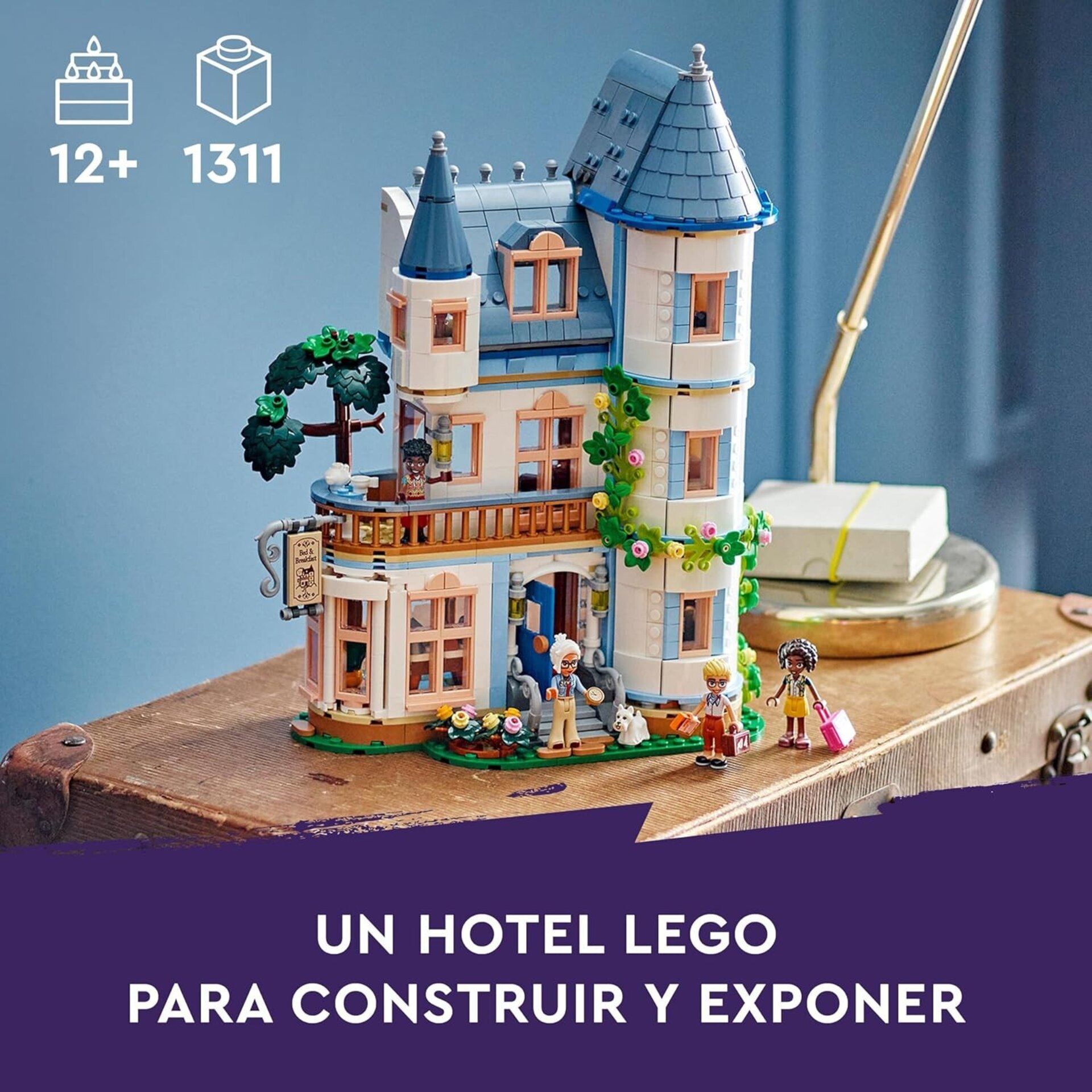 Lego Friends Hostal del Castillo de Juguete, Juego con Hotel y 4 Mini Muñecos, R - 3