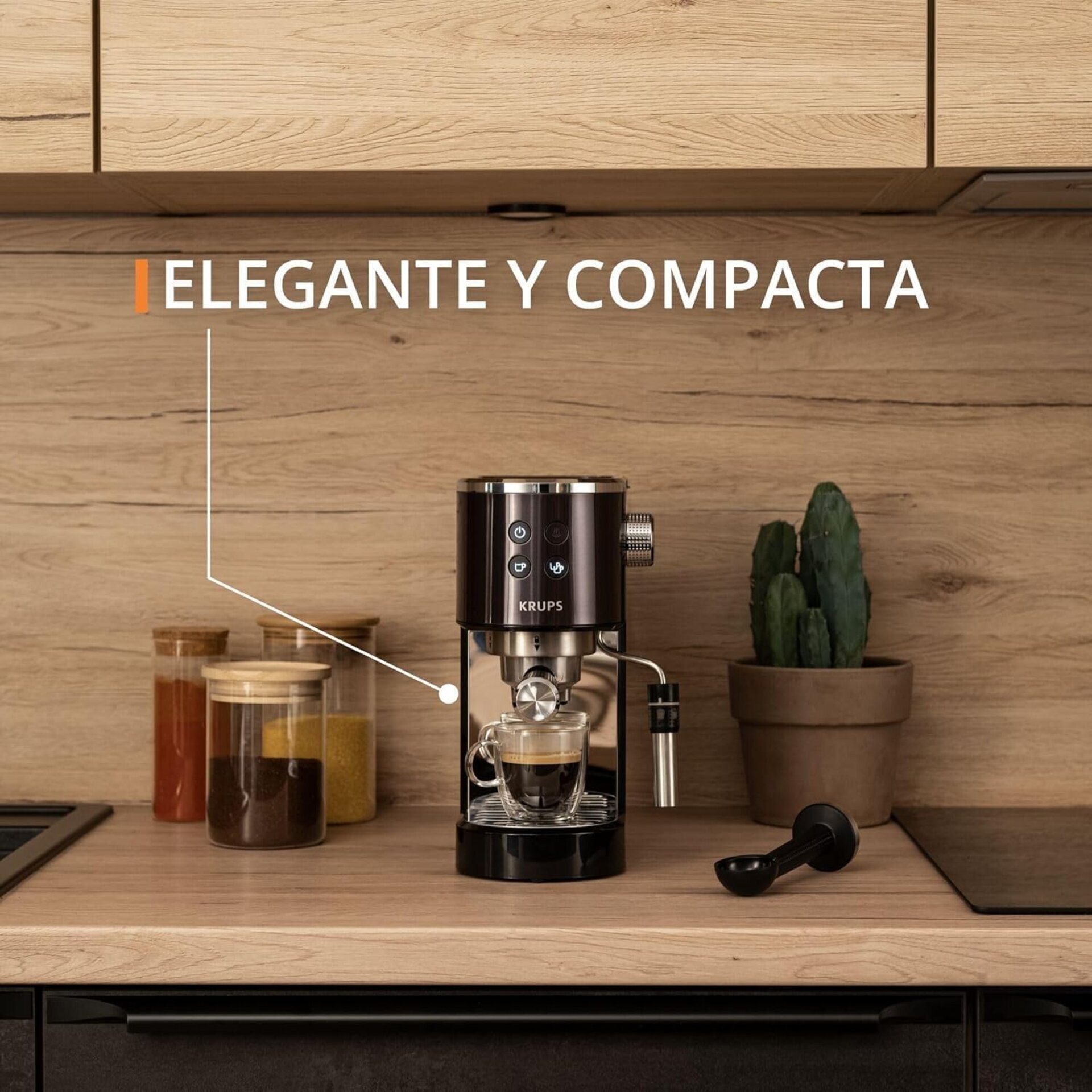 Krups Cafetera espresso bomba Virtuoso Essential, 15 Bares de Presión, - 5