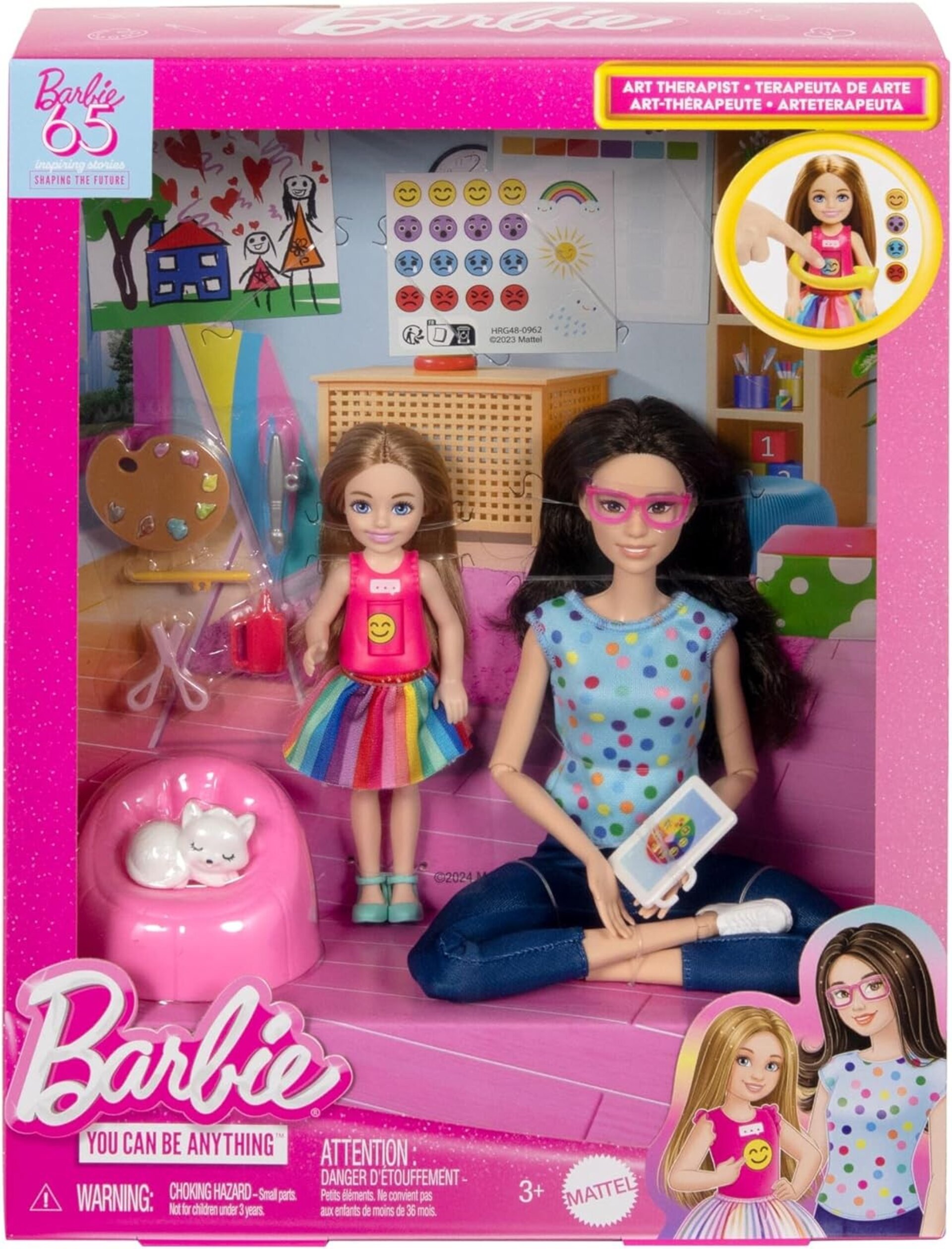 Barbie Tú Puedes ser Muñeca Profesiones Terapeuta de Arte - 6