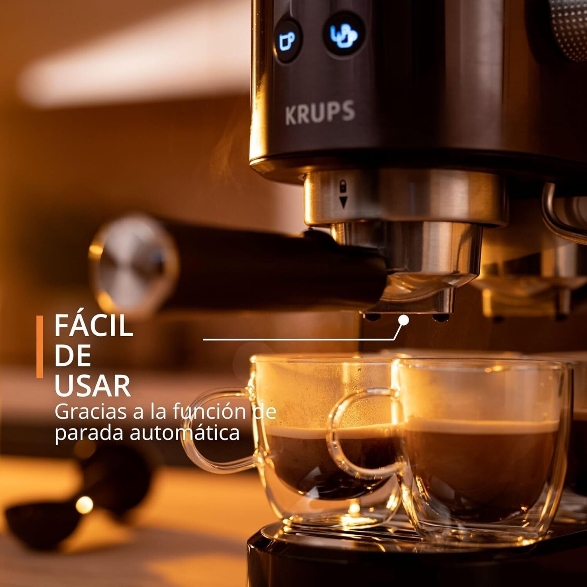 Krups Cafetera espresso bomba Virtuoso Essential, 15 Bares de Presión, - 7