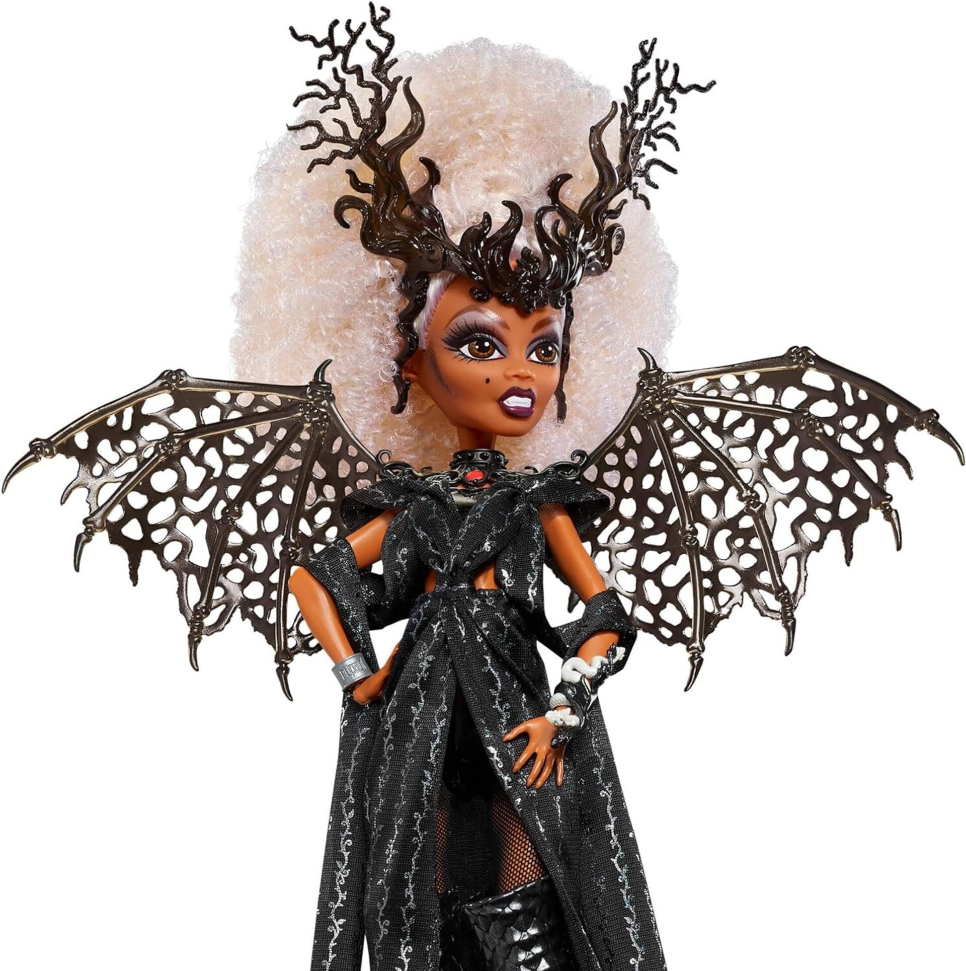 Monster High Rupaul Muñeca Dragon Queen con Body de Cuero sintético Negro - 5