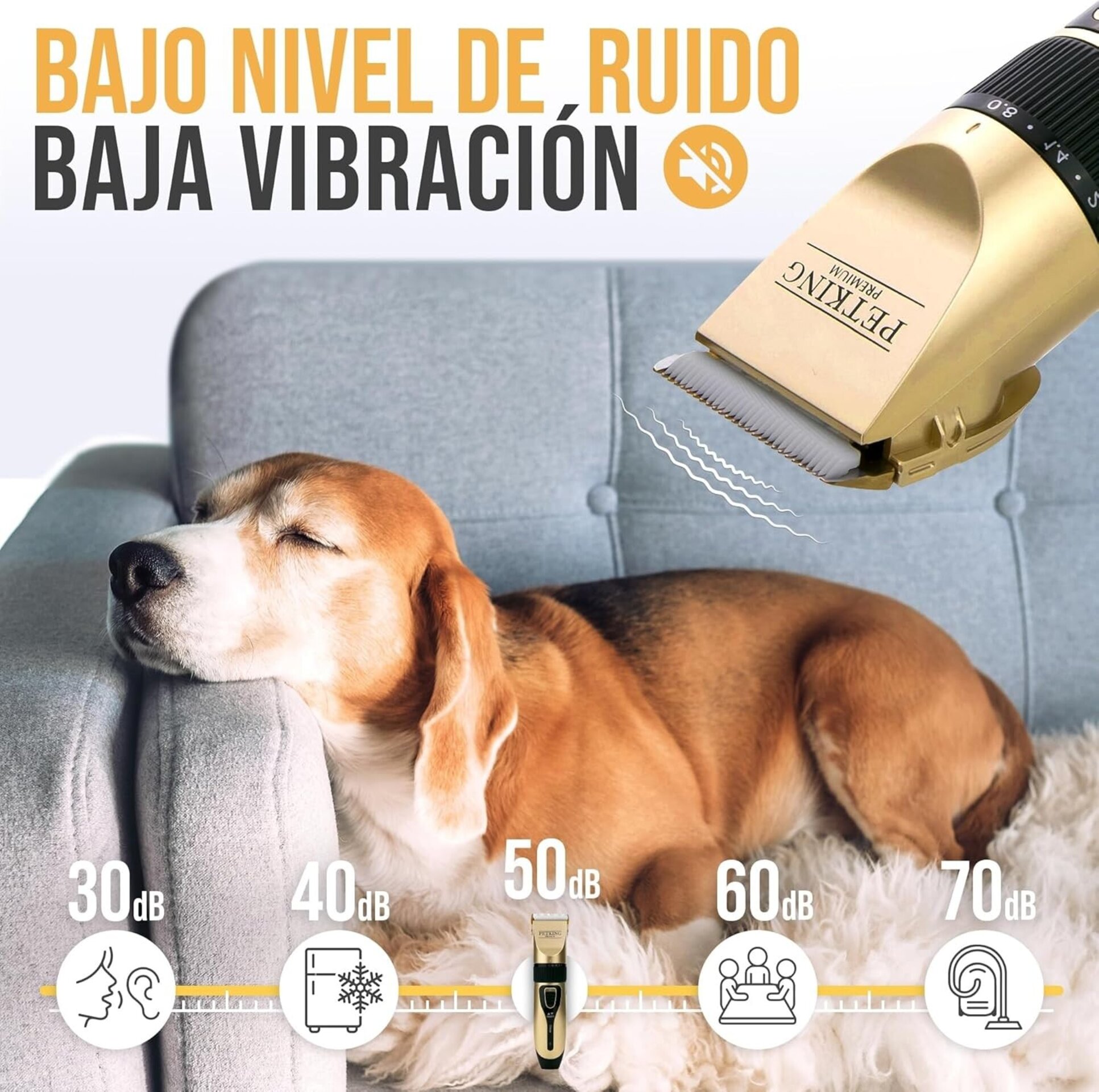 PetKing Premium Maquina Cortar Pelo para Mascota - 7