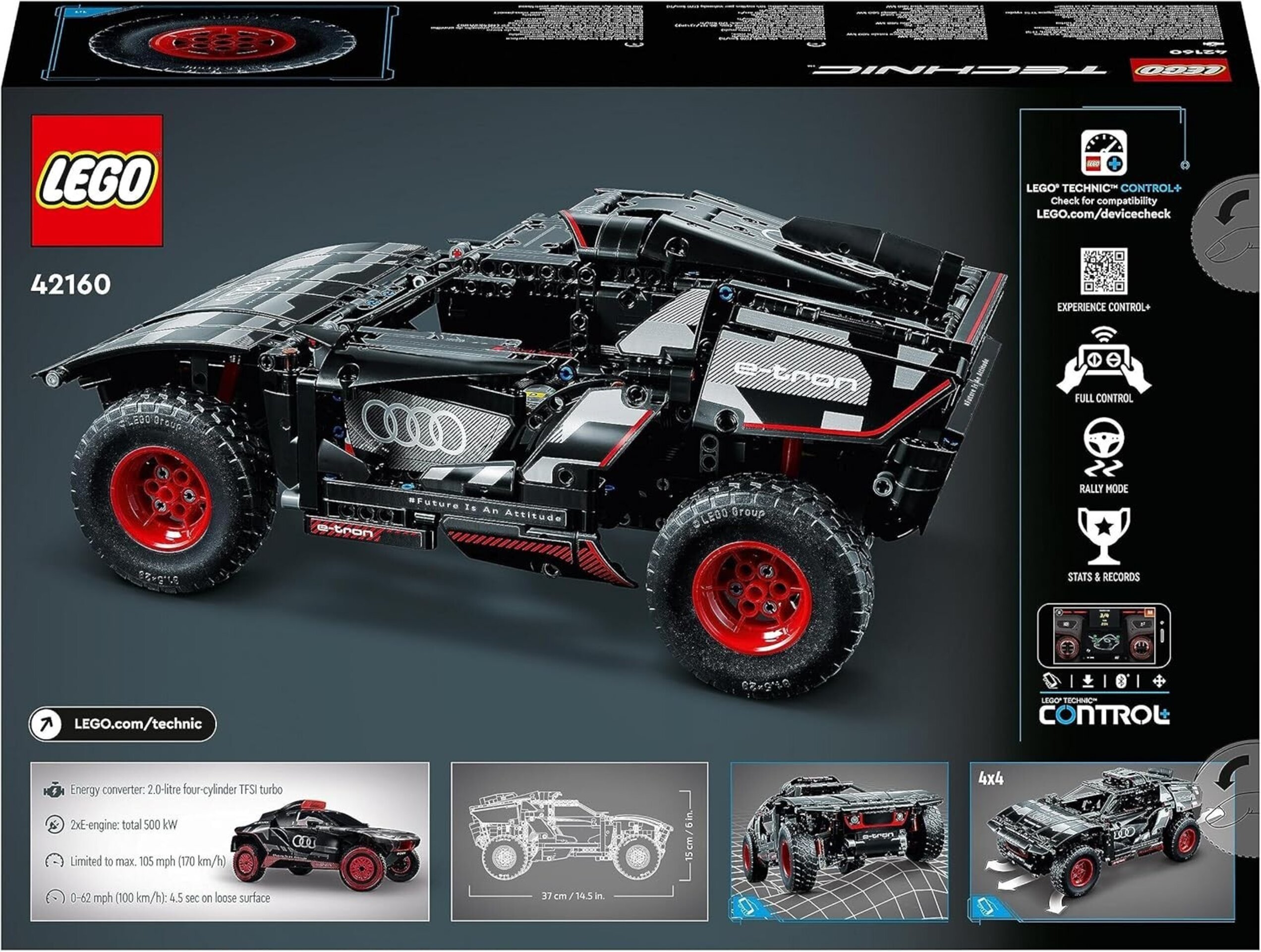 LEGO 42160 Technic Audi RS Q e-Tron Coche de Juguete Teledirigido - 9