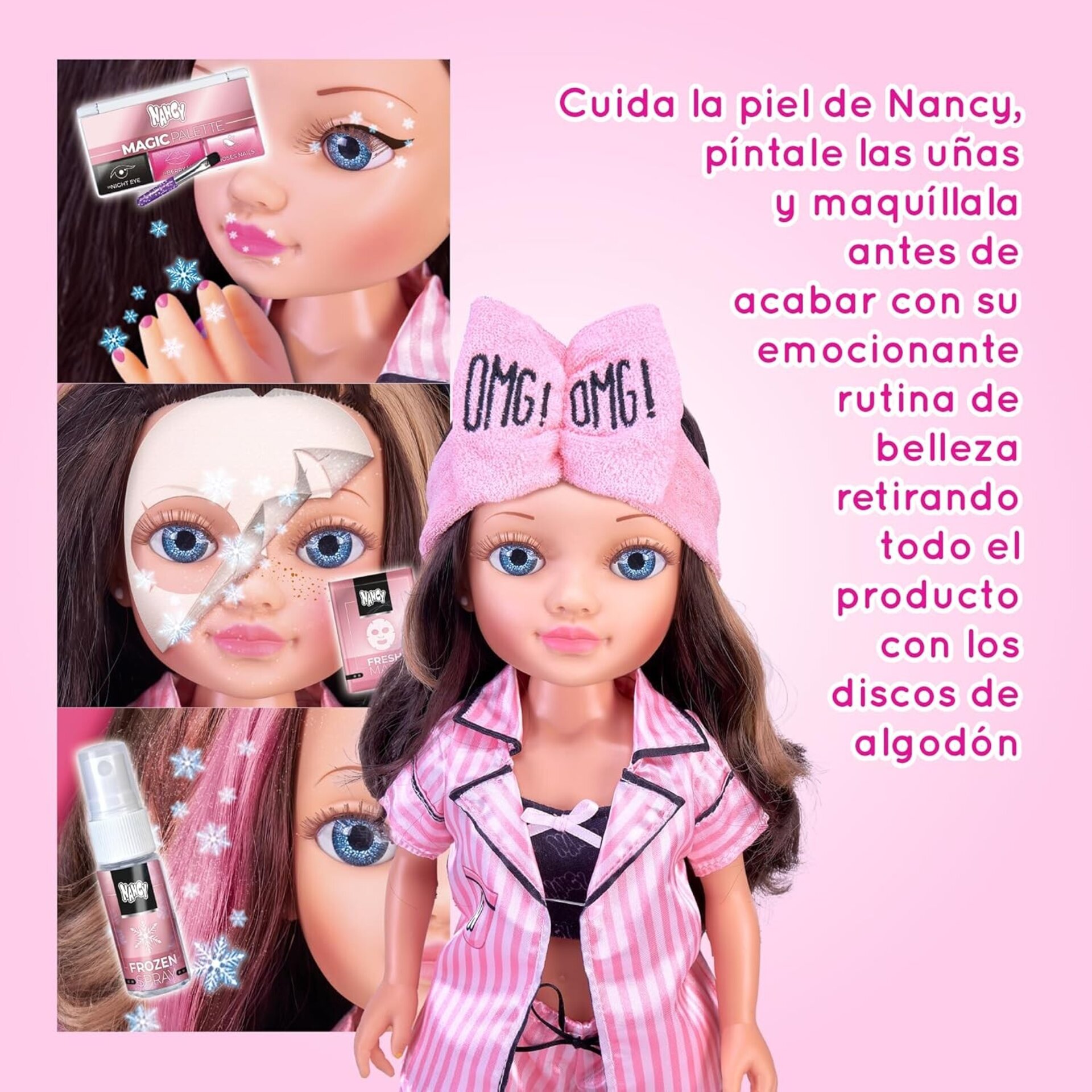 Nancy - Beauty Fridge, Muñeca Preparada para una Rutina de Belleza, Accesorios d - 8