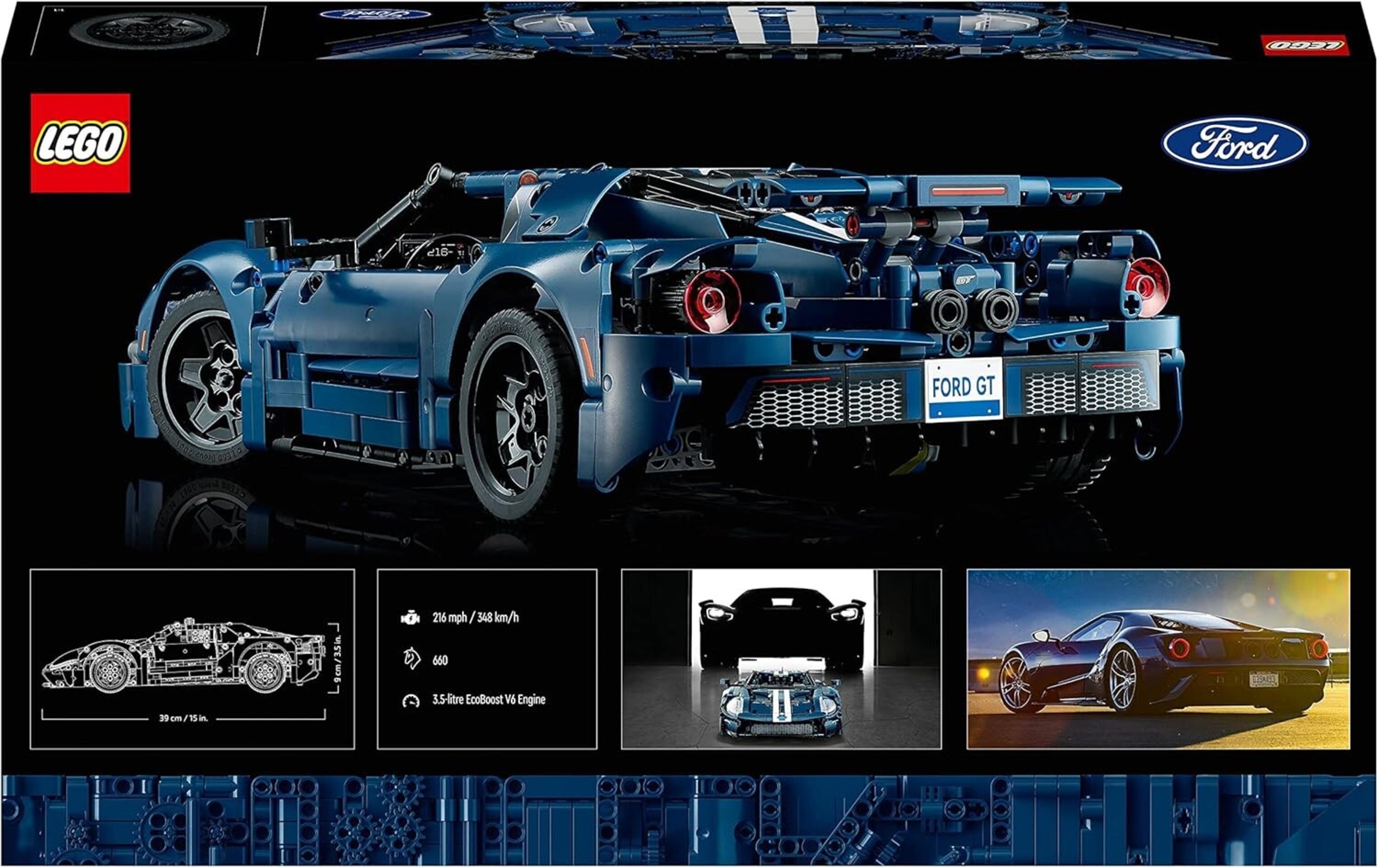 LEGO Technic Ford GT 2022, Maqueta para Construir para Adultos, Modelo de Coche - 7