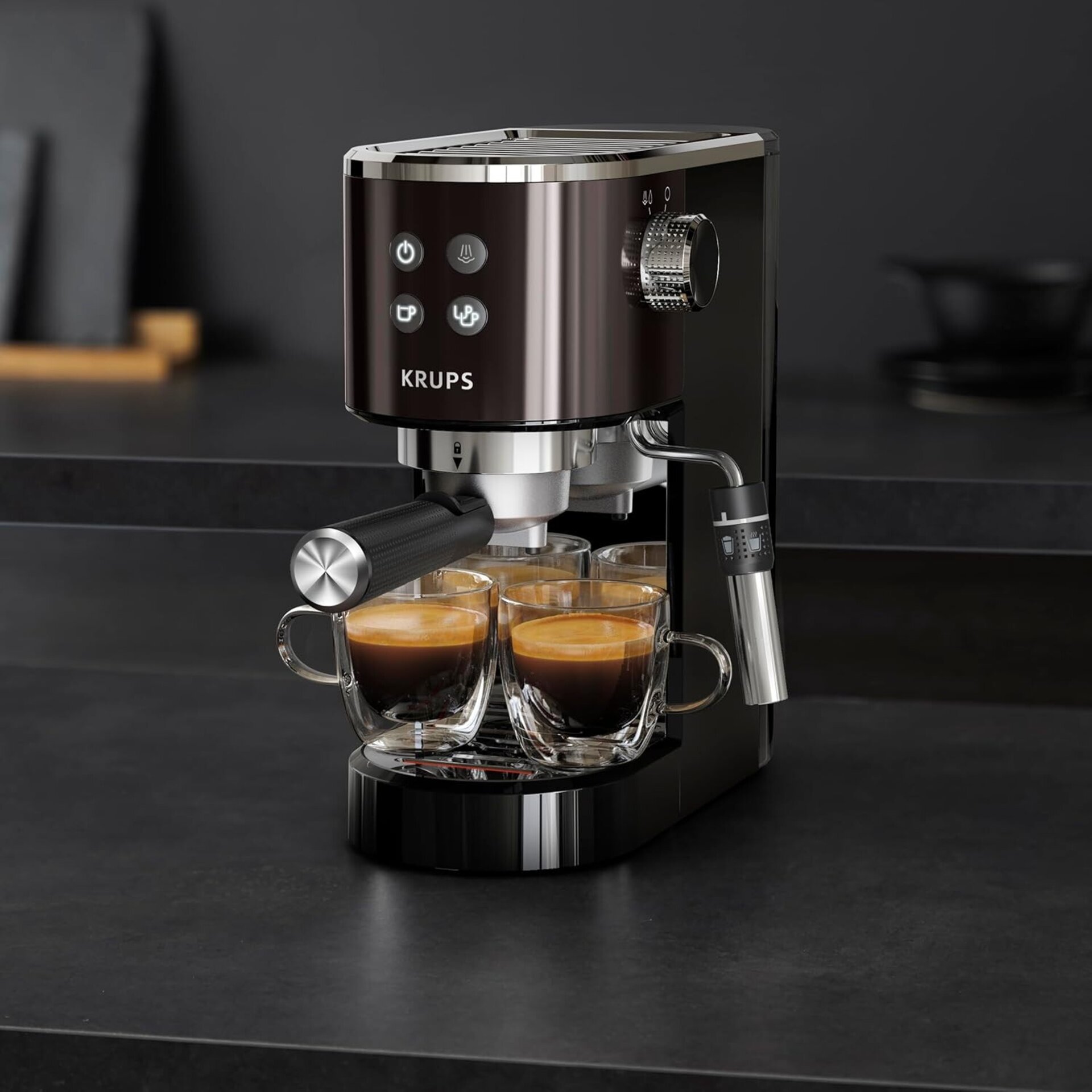 Krups Cafetera espresso bomba Virtuoso Essential, 15 Bares de Presión, - 2