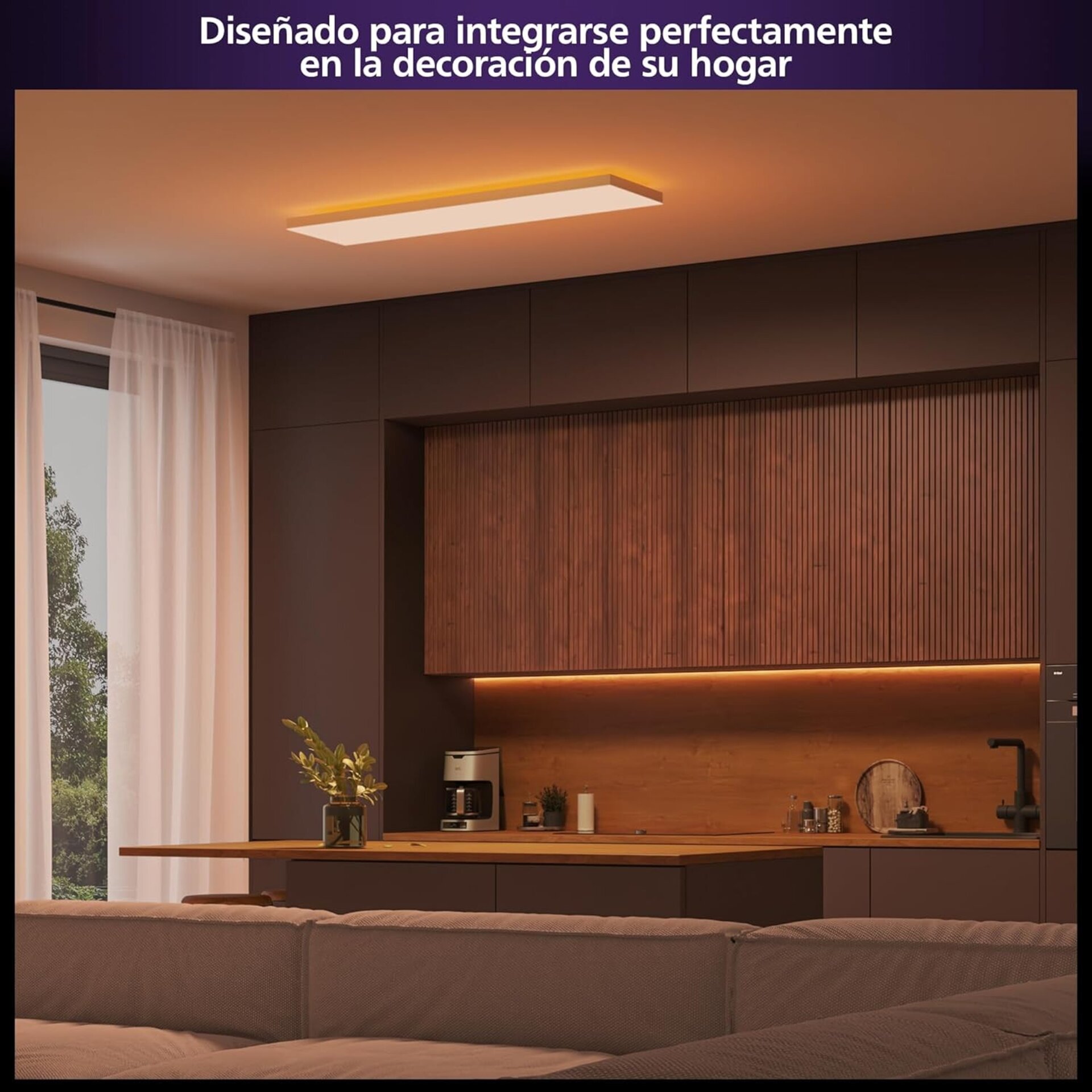 Philips Hue Datura smart panel light (rectangular 30 x 120 cm), - 10