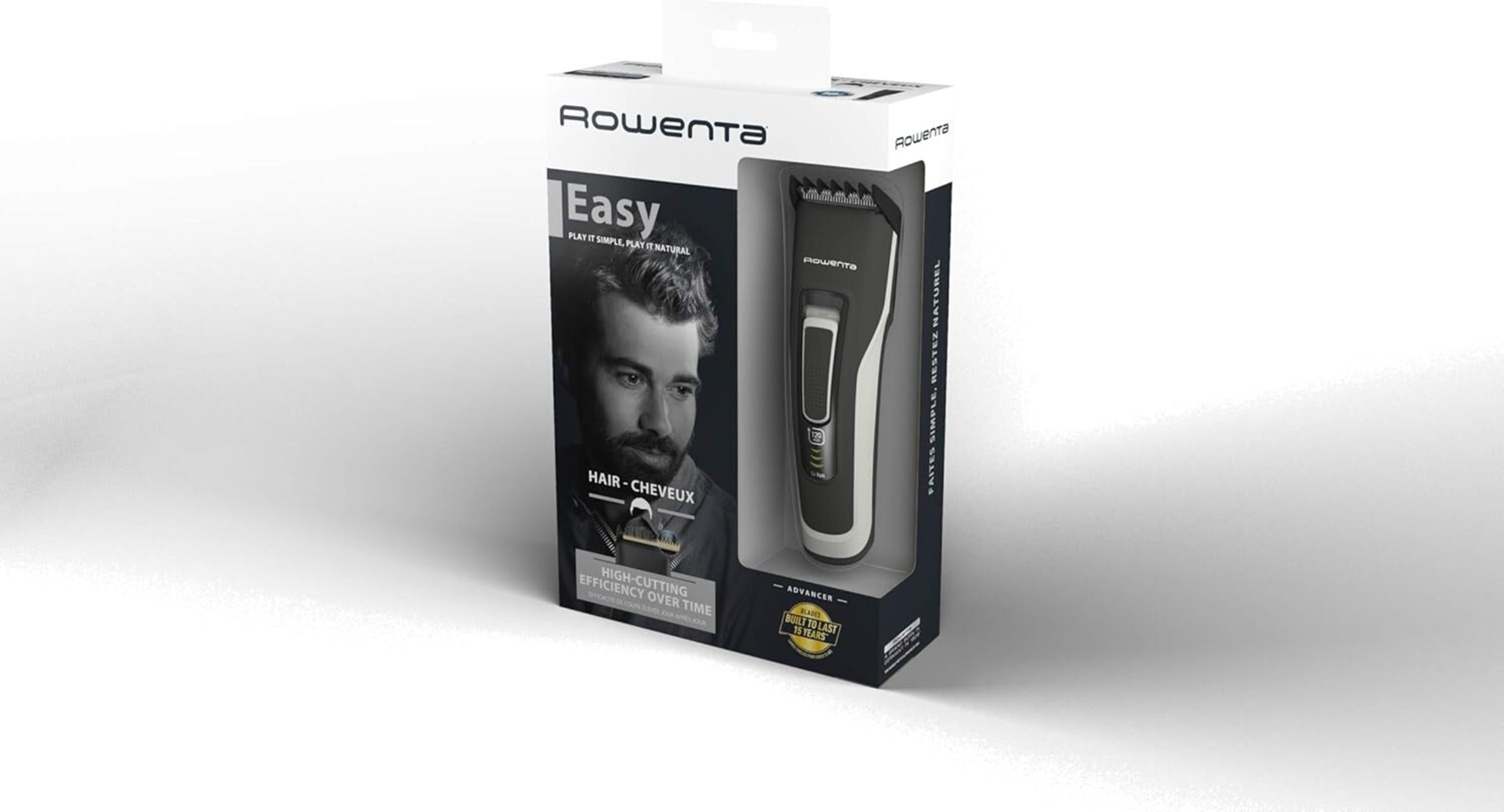 Rowenta Advancer Easy TN5201 - Cortapelos para hombre, cuchillas acero inoxidabl - 6