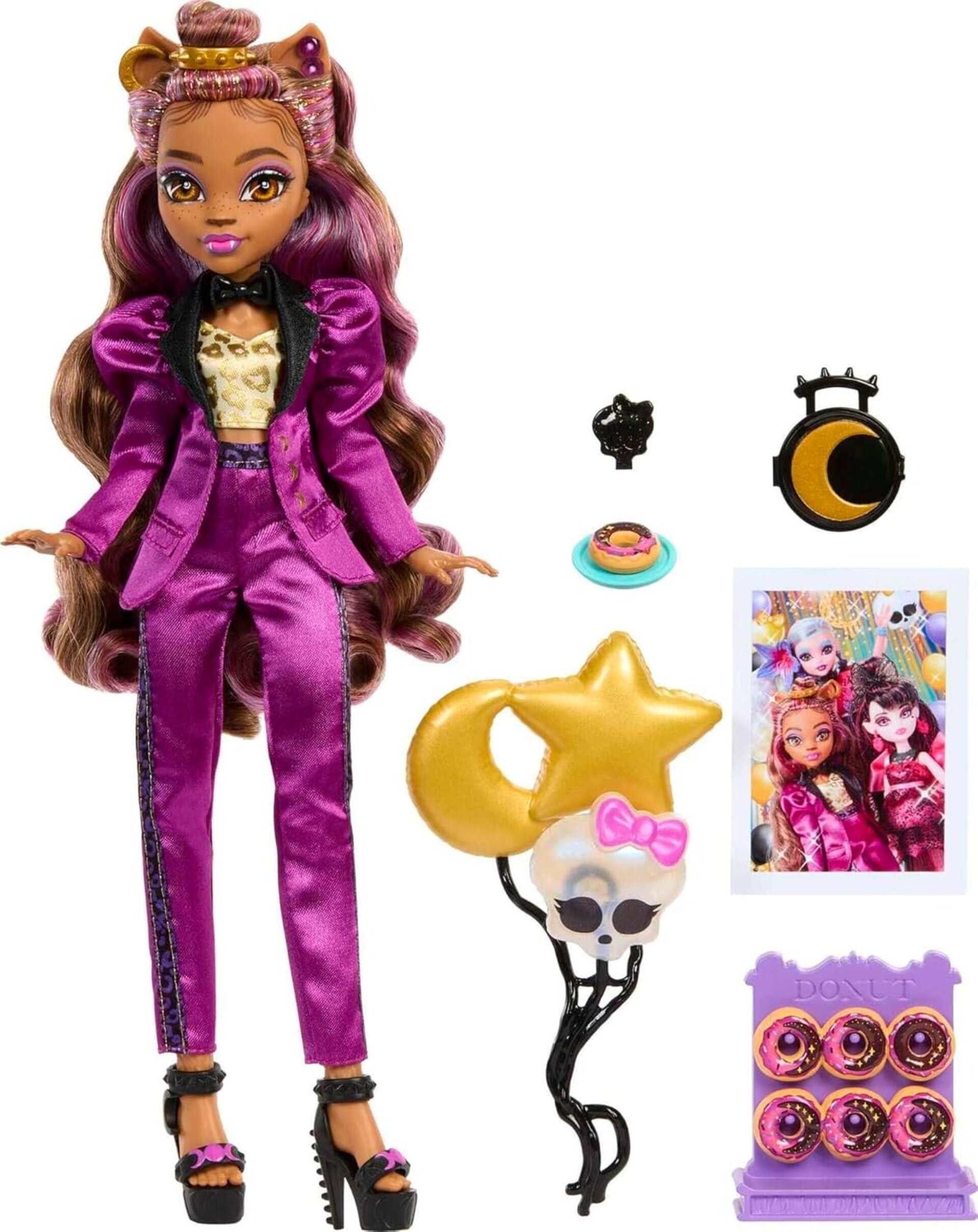 Monster High Muñeca Clawdeen Wolf en Monster Ball Party Fashion - 2