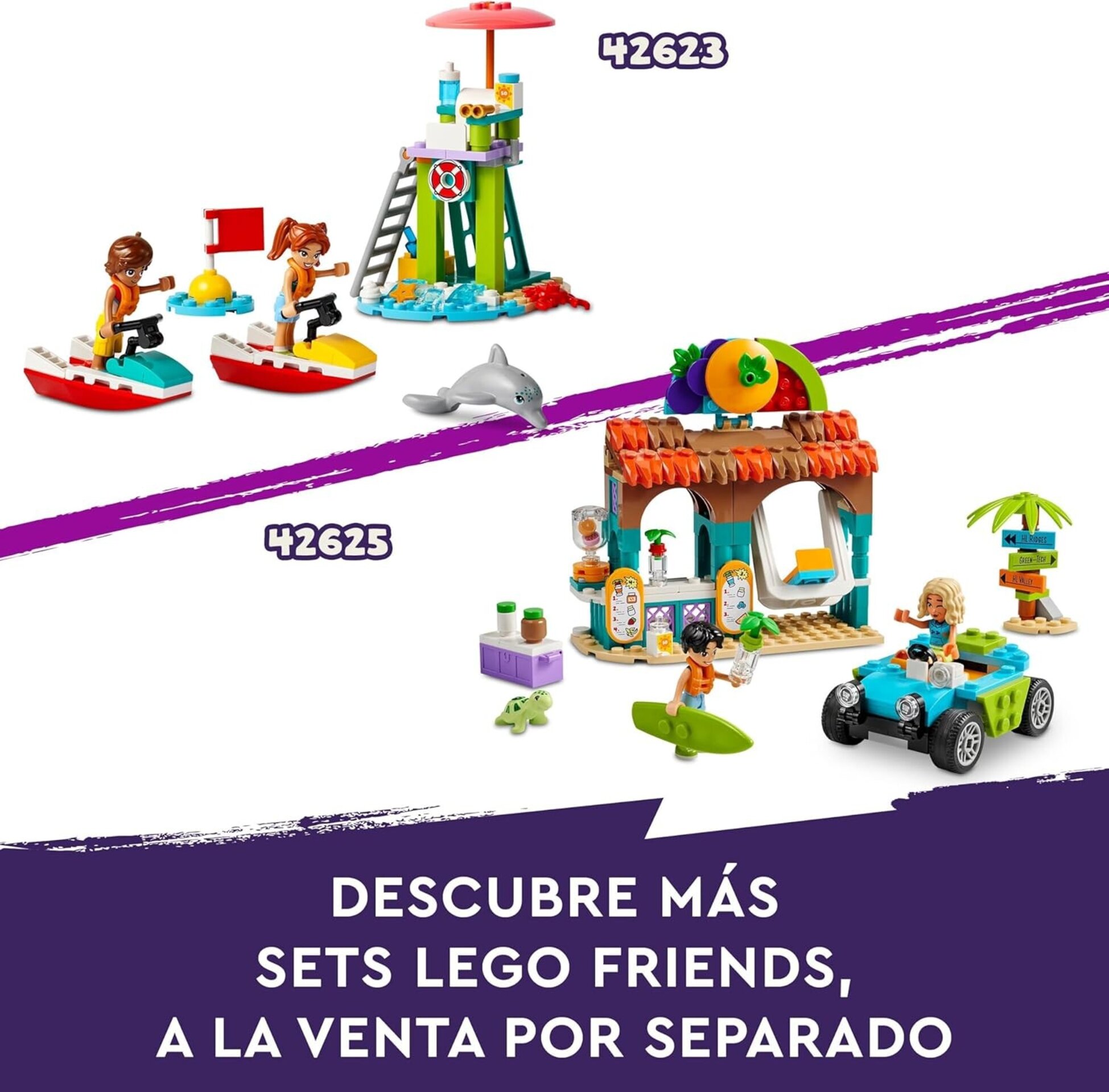 Lego Friends Parque Acuático de Heartlake City con Tobogán de Agua - 7