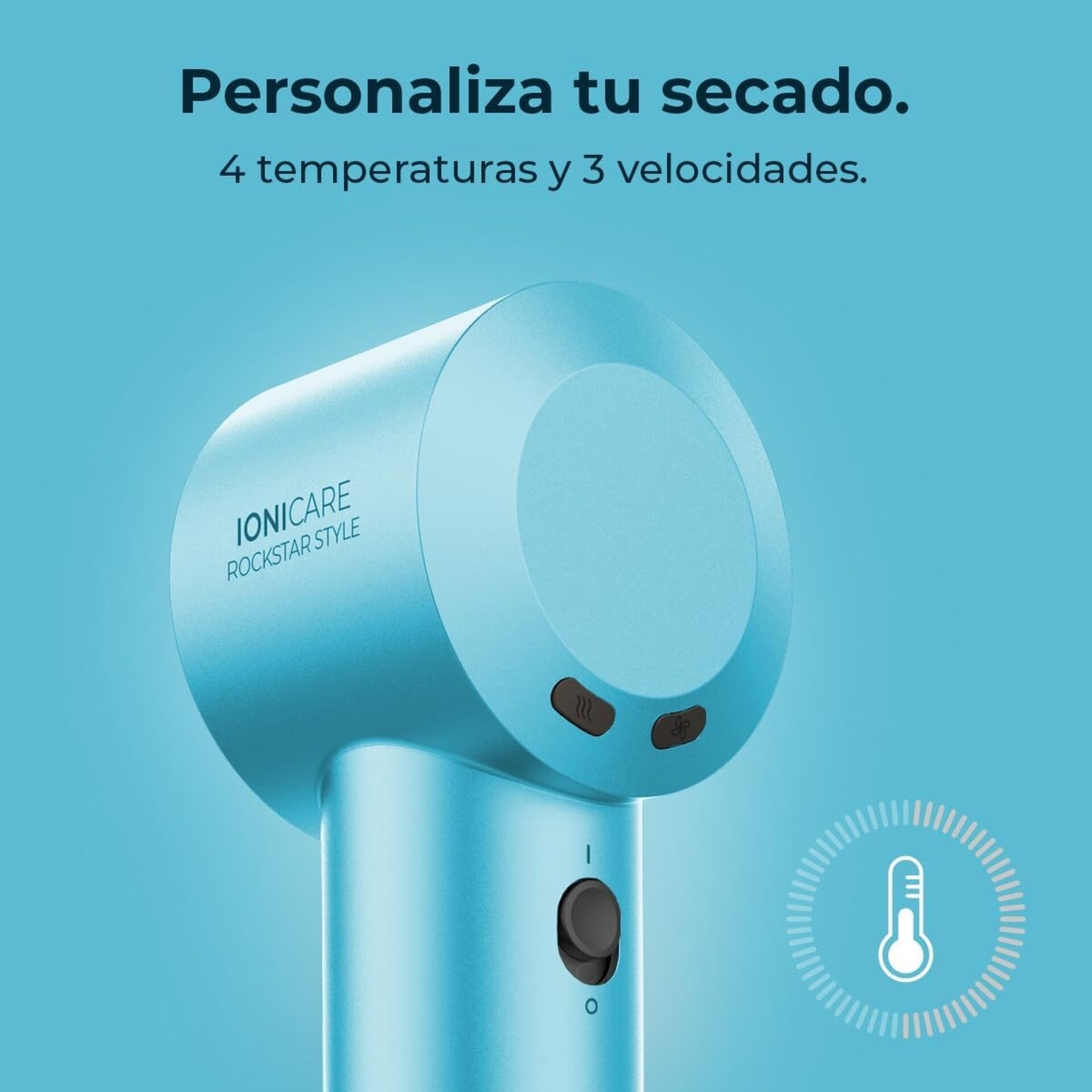 Cecotec Secador de Pelo Ionicare Rockstar Style Blue - 4