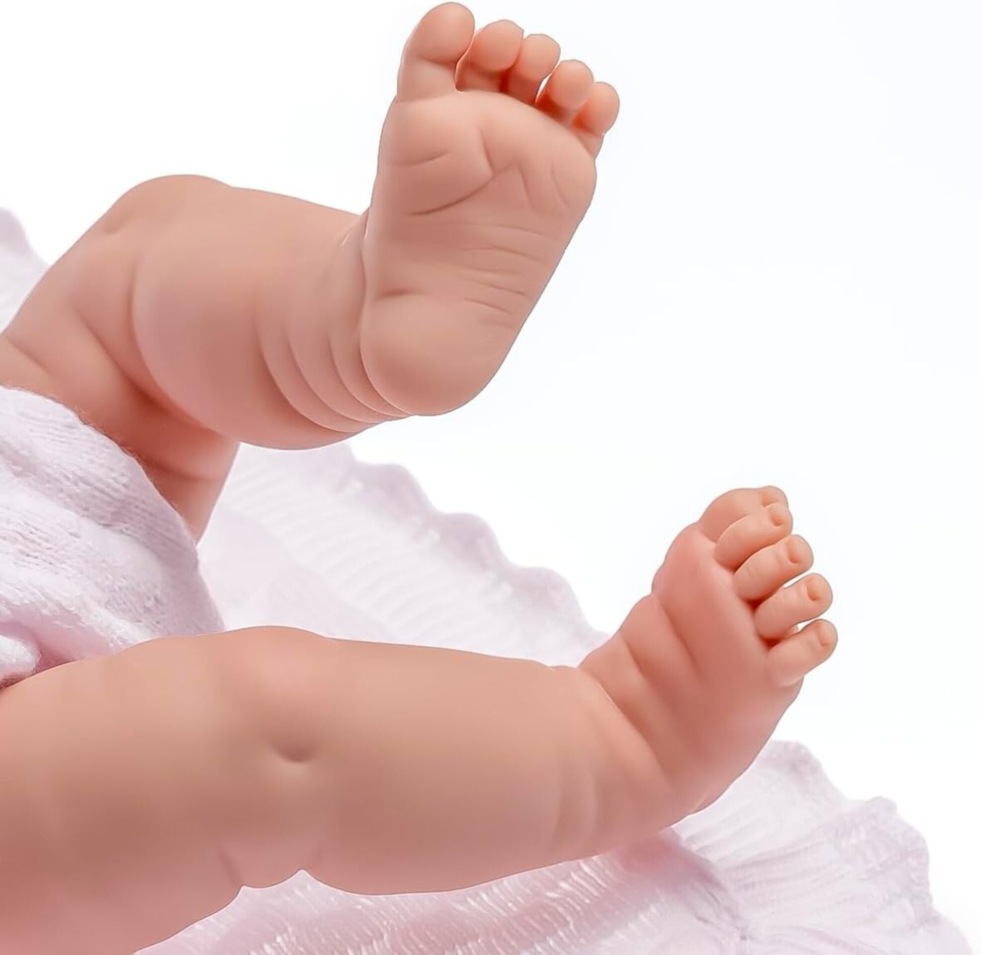 Muñeca La Newborn recién nacida de 38 cm es de vinilo suave, con ropa de punto - 6