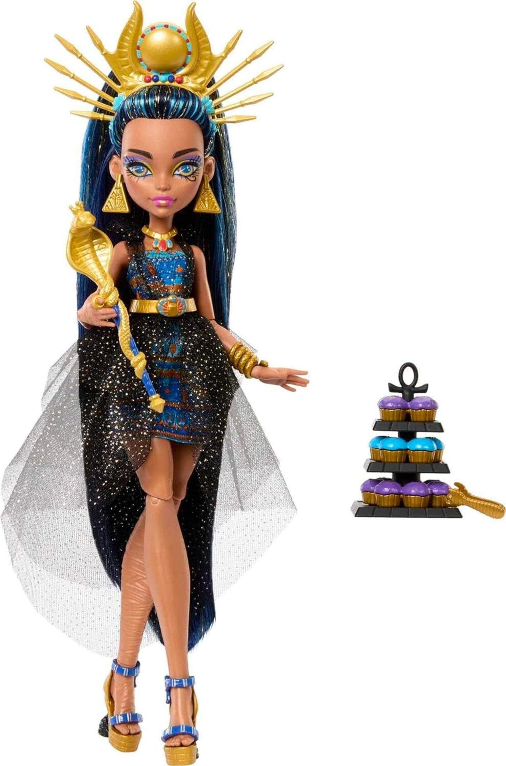 Monster High Muñeca Monster Ball, Cleo De Nile en vestido de fiesta - 3