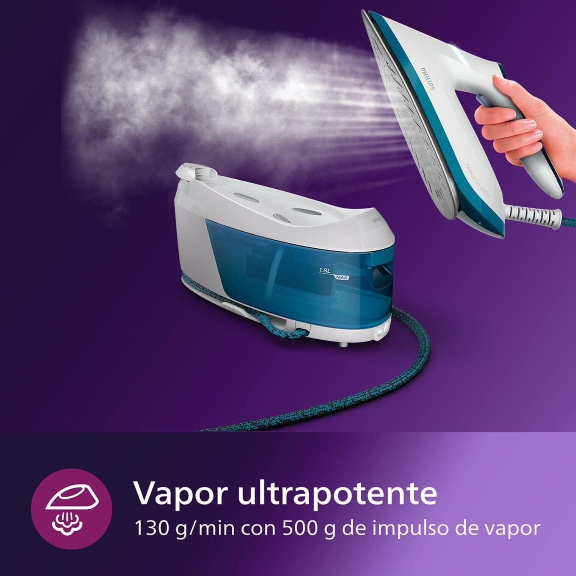 Philips PerfectCare Serie 6000 Generador De Vapor - 2400 W, 500 g - 5