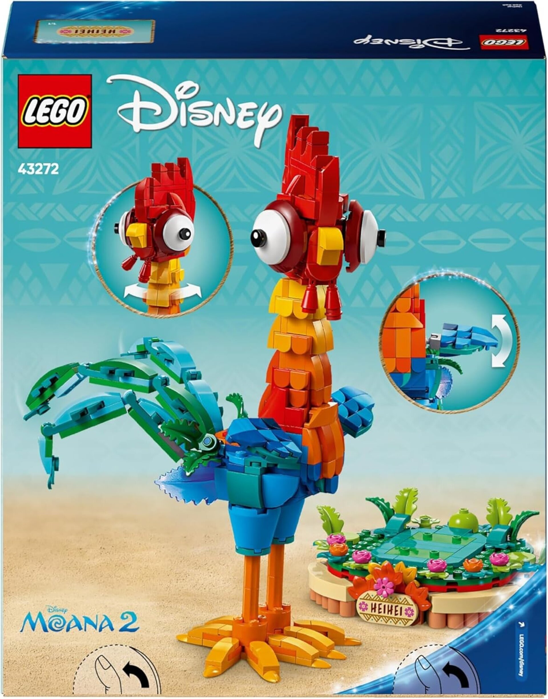 LEGO | Disney Heihei Maqueta para Construir de una Figura del Personaje - 5