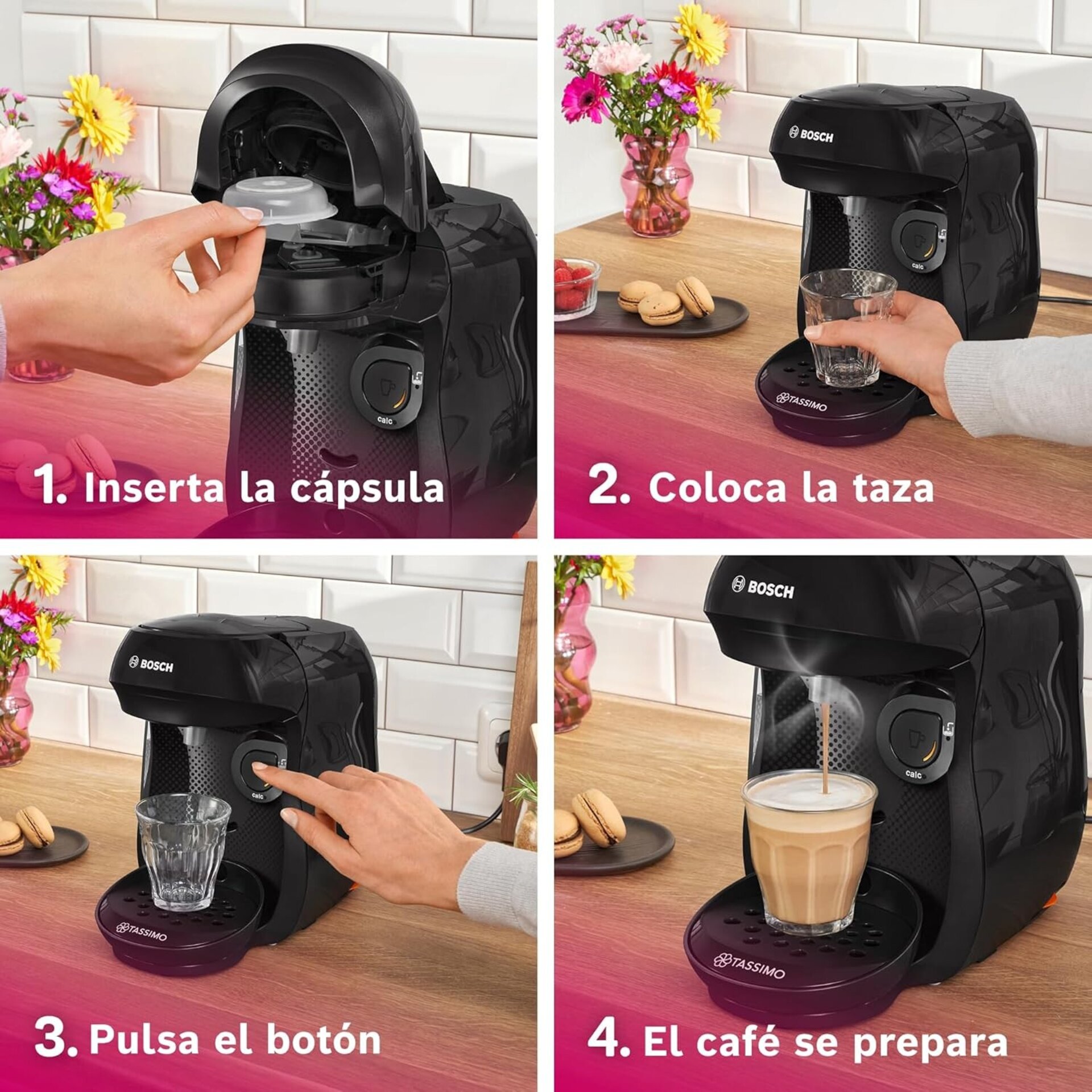 Bosch - Cafetera Multibebida Tassimo Happy Friendly, - 5