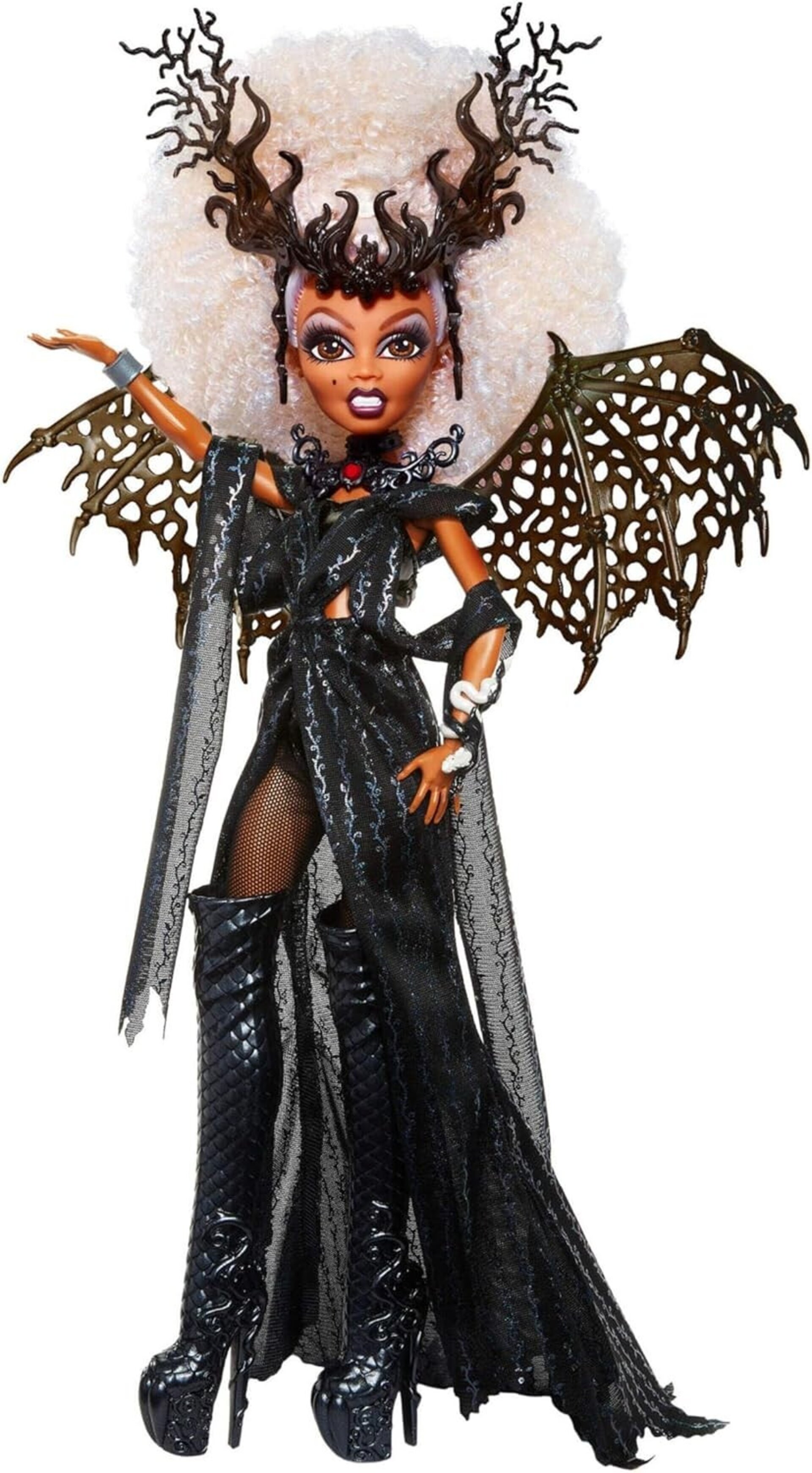 Monster High Rupaul Muñeca Dragon Queen con Body de Cuero sintético Negro - 6