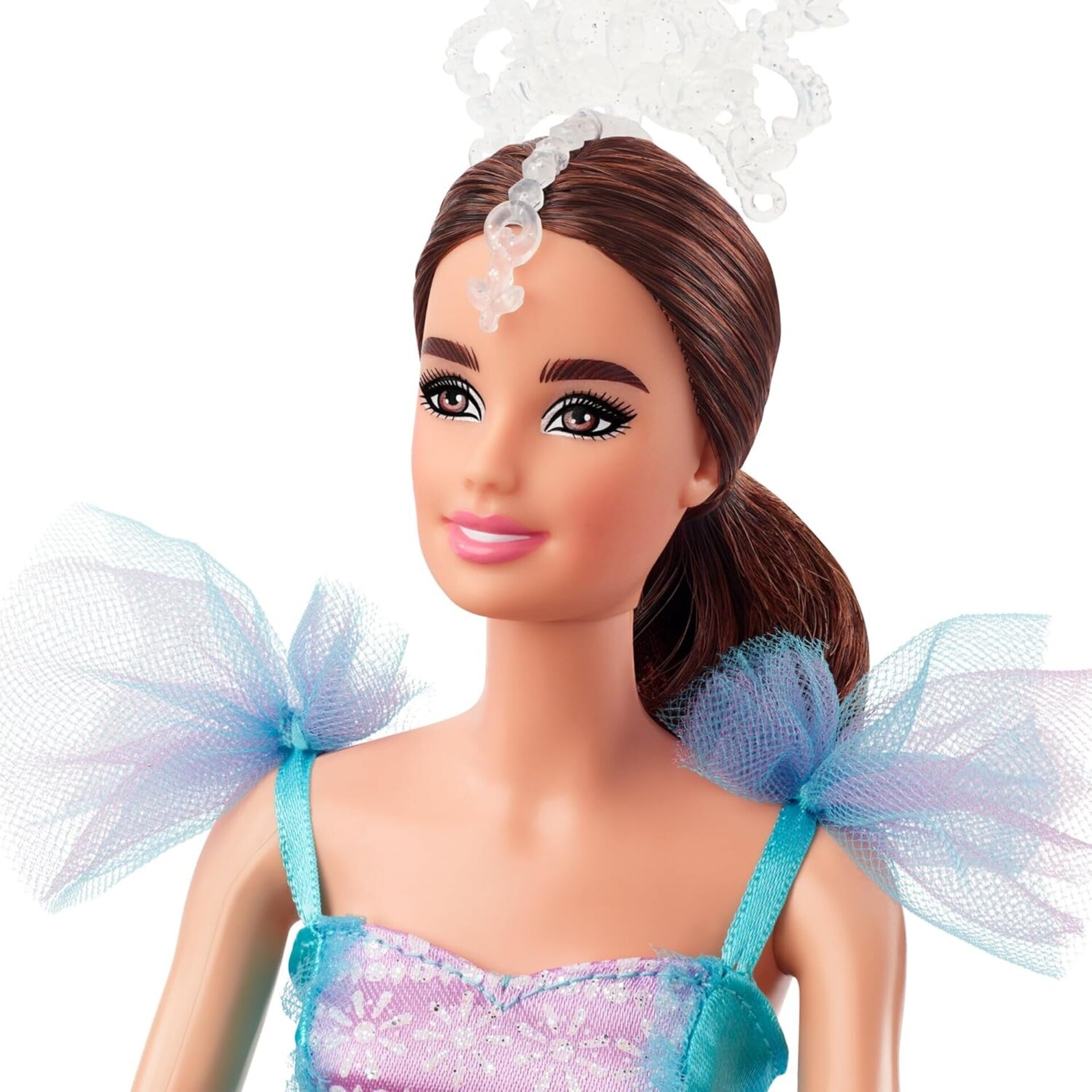 Barbie Muñeca Morena Deseos de Ballet con tutú Azul y Morado y Accesorios, Colec - 2