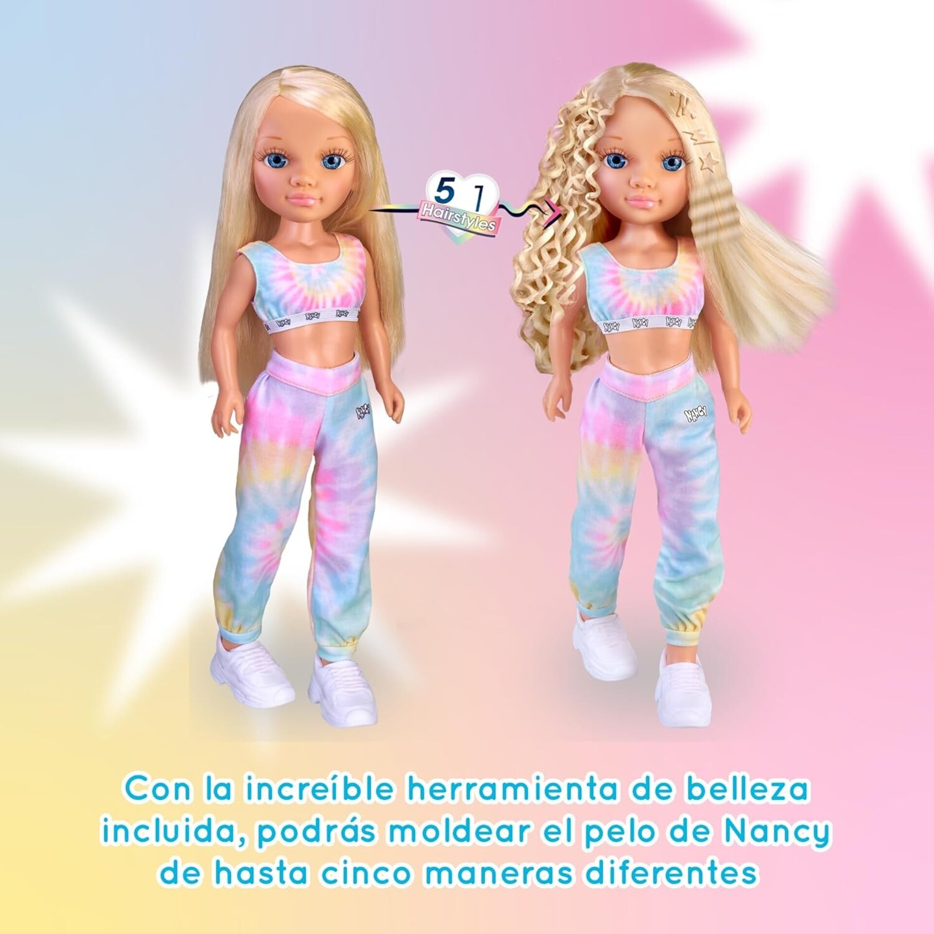 Nancy Air Styler, Muñeca con Herramienta de Belleza para Crear Peinados, Cinco F - 7