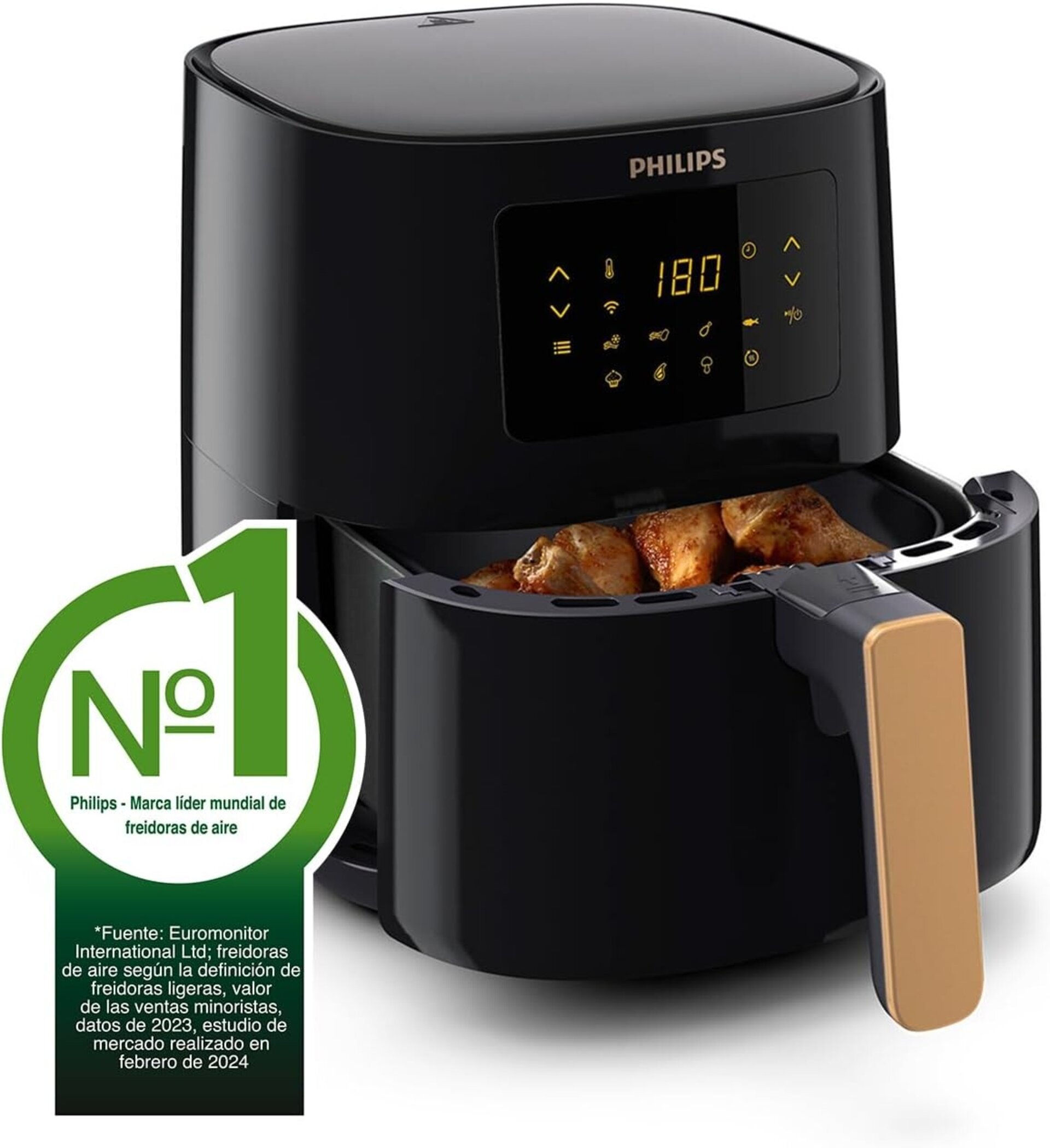 Philips Airfryer Serie 5000 L con WIFI, 4,1L (0,8Kg), Freidora de aire con funci - 4