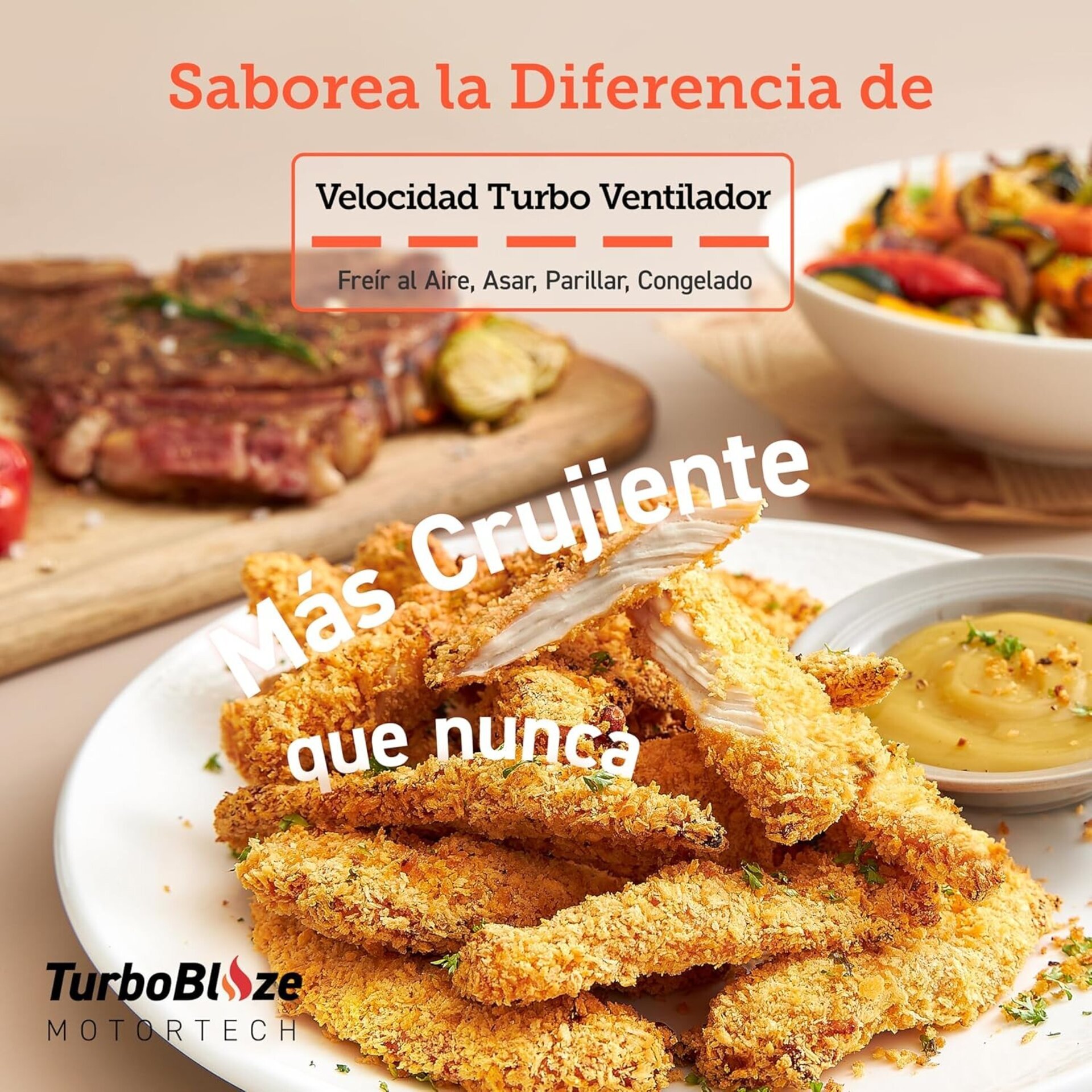 COSORI Freidora de Aire Turbo Blaze™ 6L, Air Fryer 46% Más Rápida con Motor DC, - 9