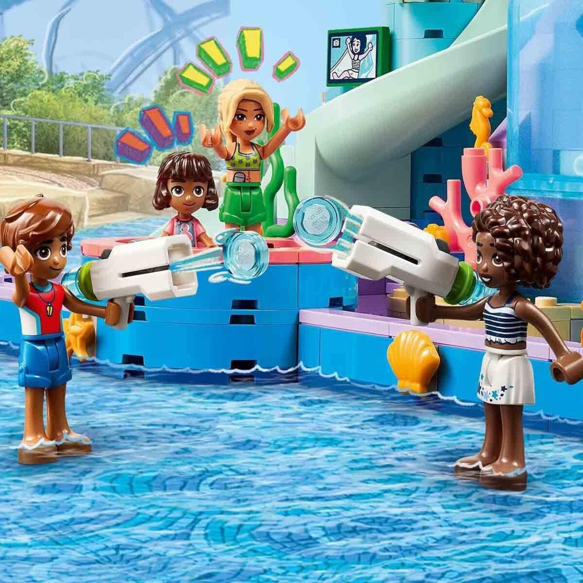 Lego Friends Parque Acuático de Heartlake City con Tobogán de Agua - 5