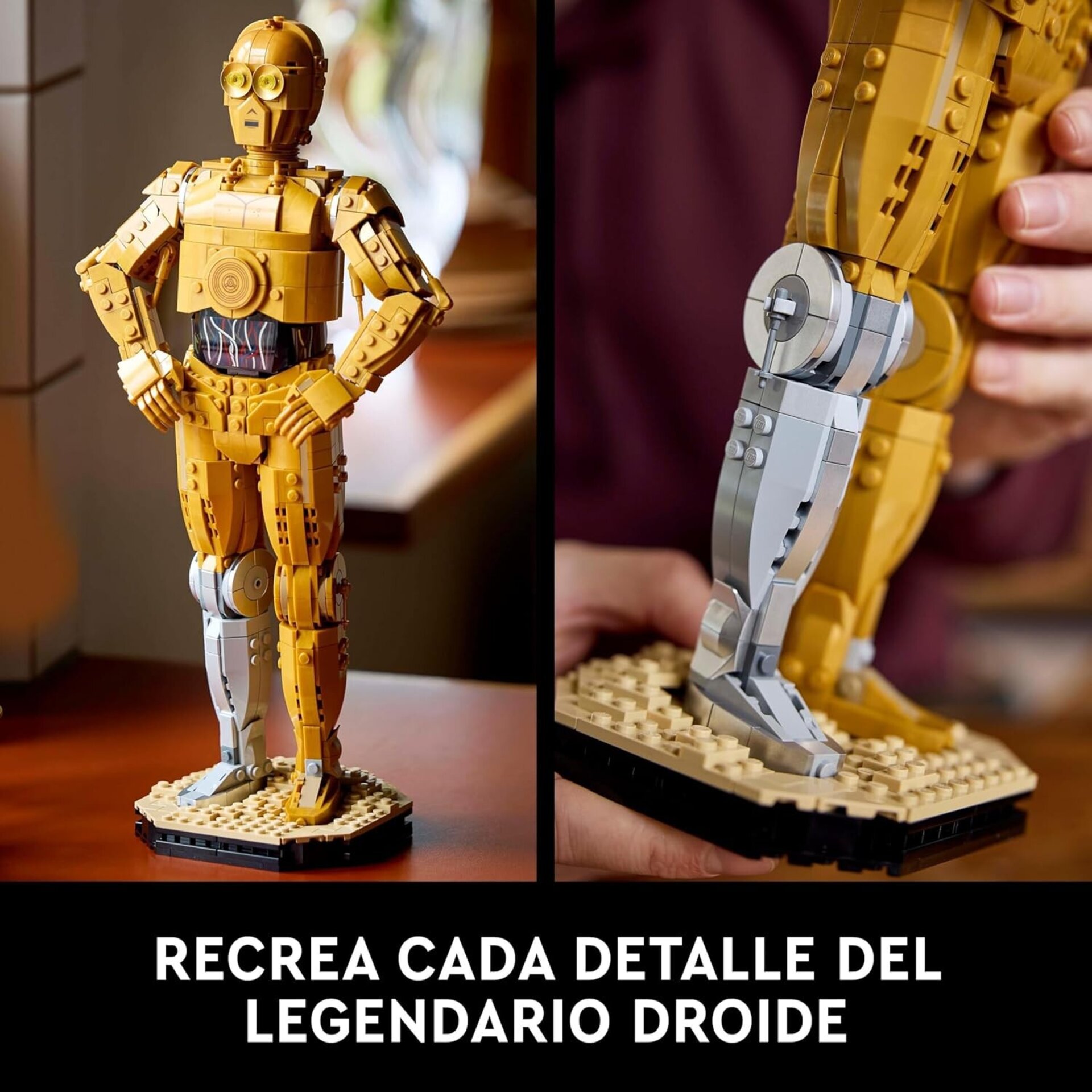 LEGO Star Wars C-3PO Figura de Droide, Maqueta de Colección para Adultos, Minifi - 3