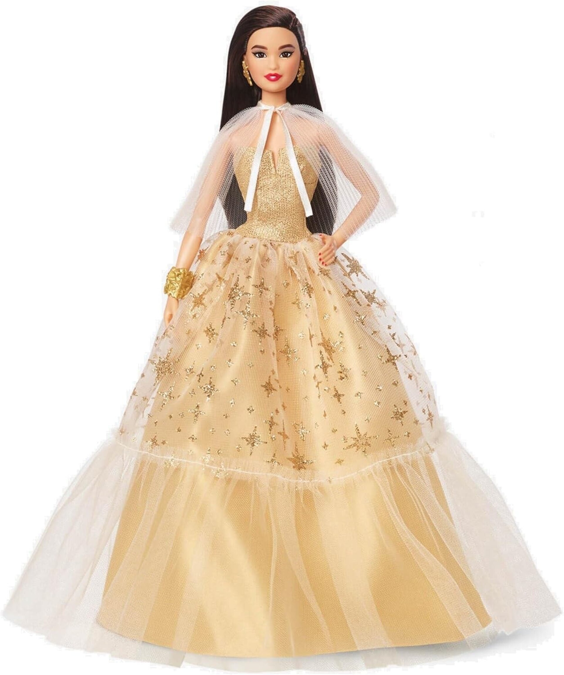 Barbie Signature Navidad Muñeca asiática de colección de Juguete con Vestido de - 4