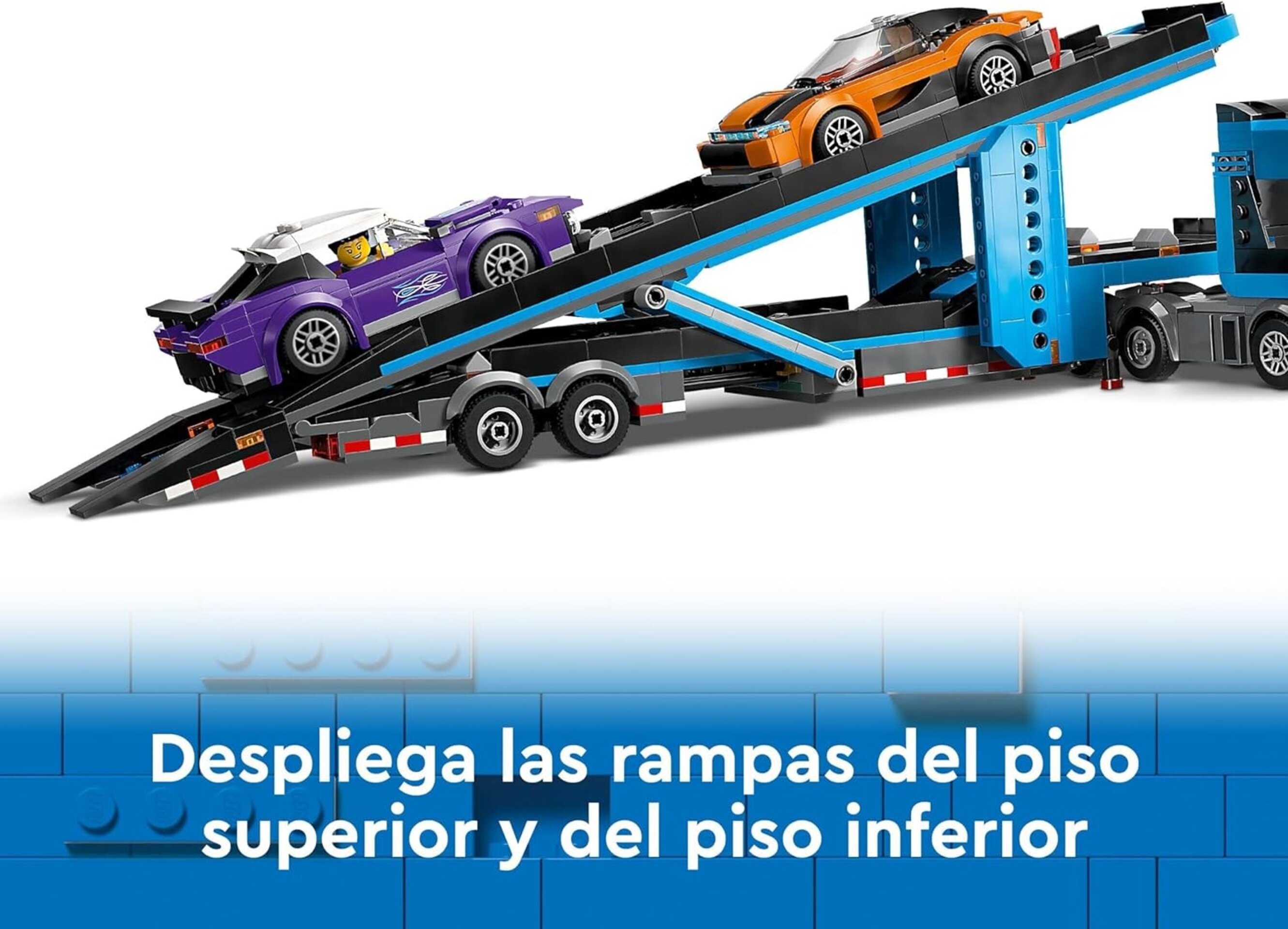 Lego City Camión de Transporte con Deportivos y Remolque, Set con 4 Vehículos y - 8