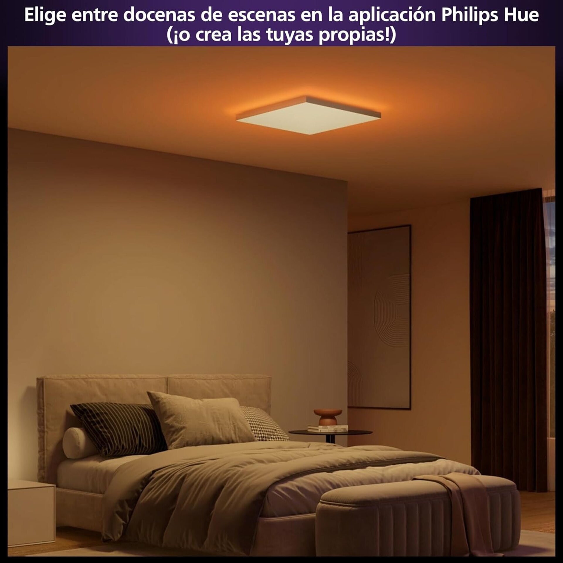 Philips Hue Datura smart panel light (rectangular 60 x 60 cm), luz blanca y - 9