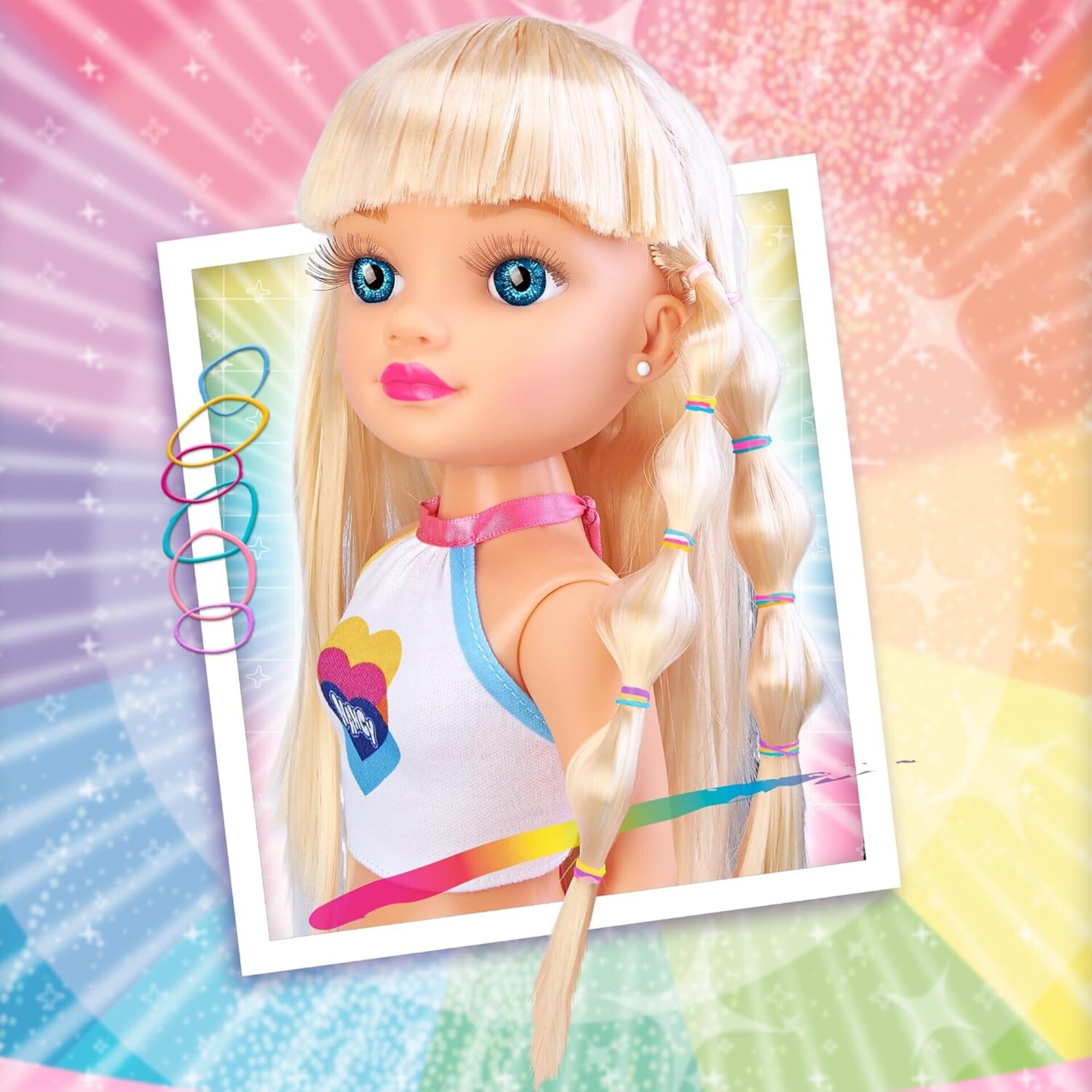 Nancy Colour Mix, Muñeca Fashion Que Incluye un Kit de 3 Acuarelas, CREA Añade - 2
