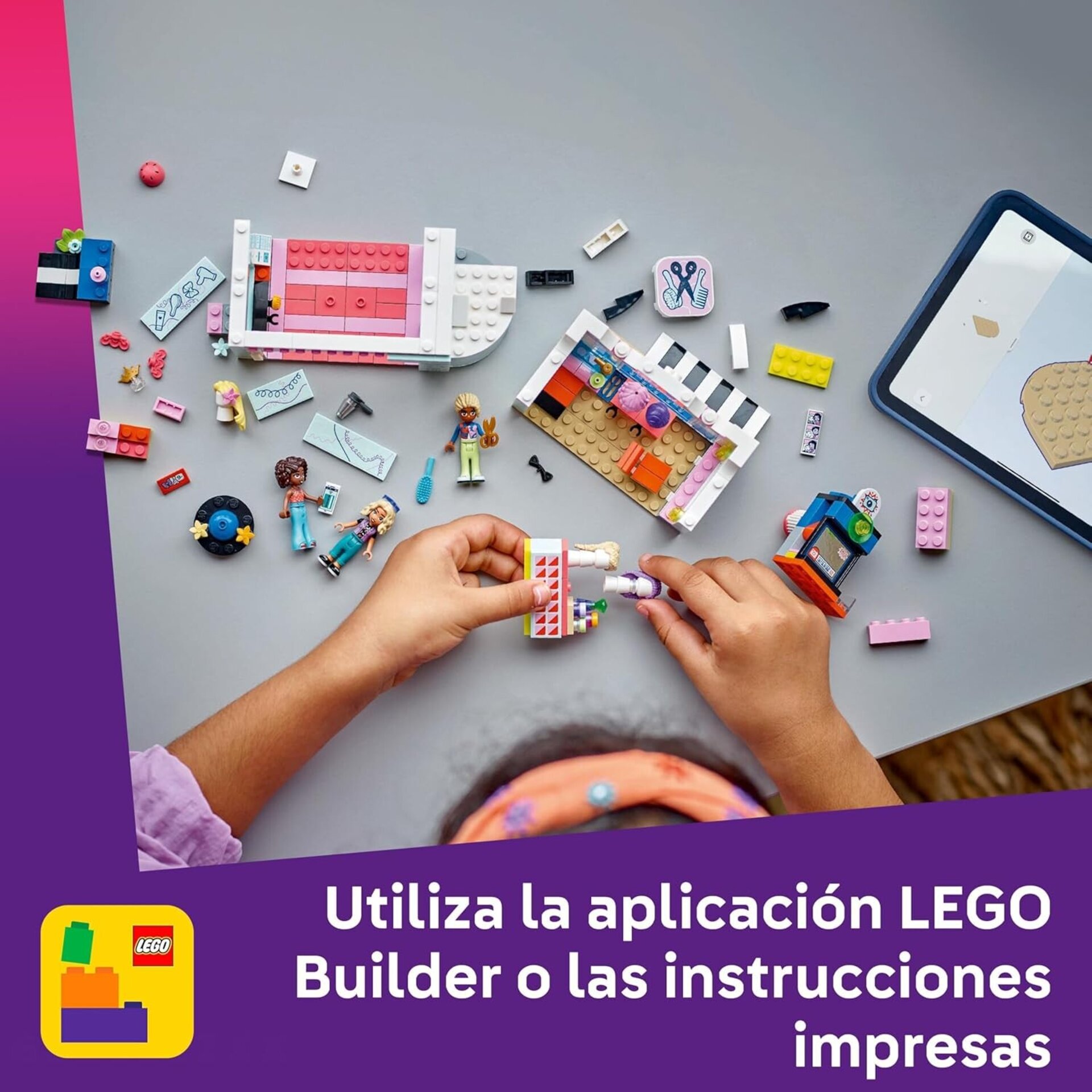 LEGO Friends Peluquería y Tienda de Complementos, Secador y Pelucas - 5