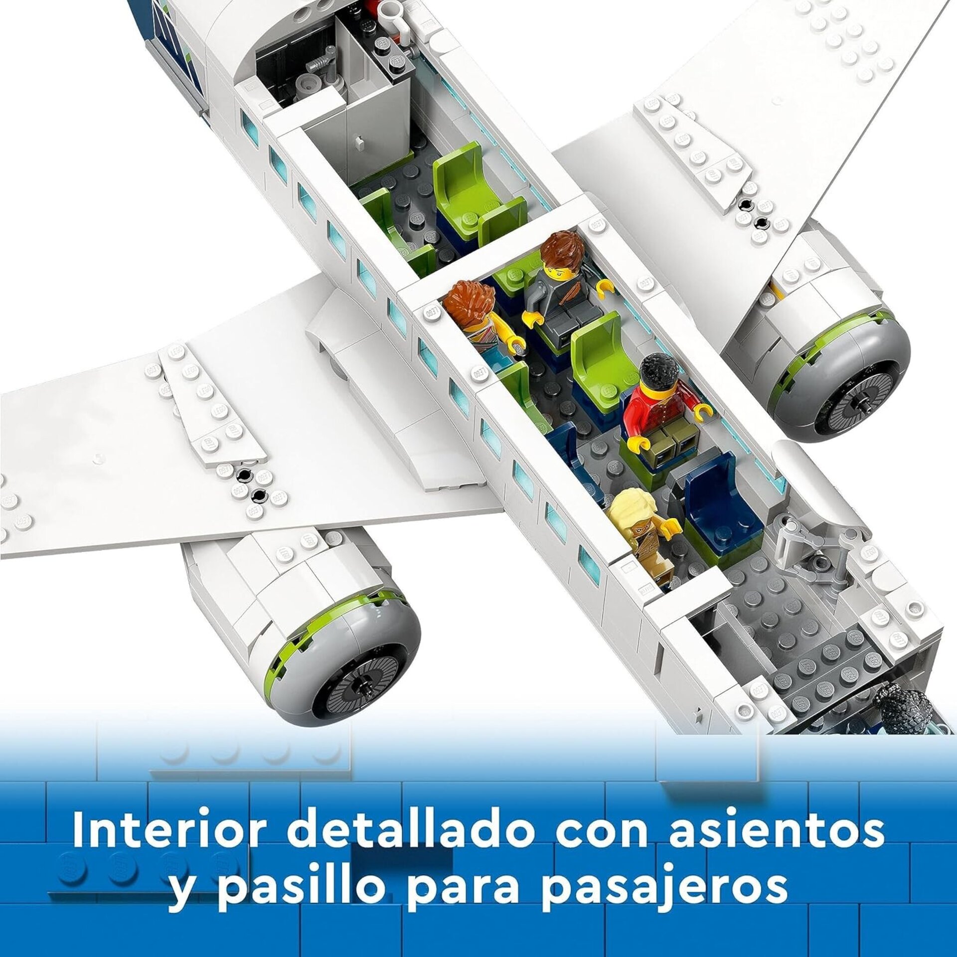 LEGO 60367 City Avión de Pasajeros, Juguete de Construcción de Avión Grande con - 3