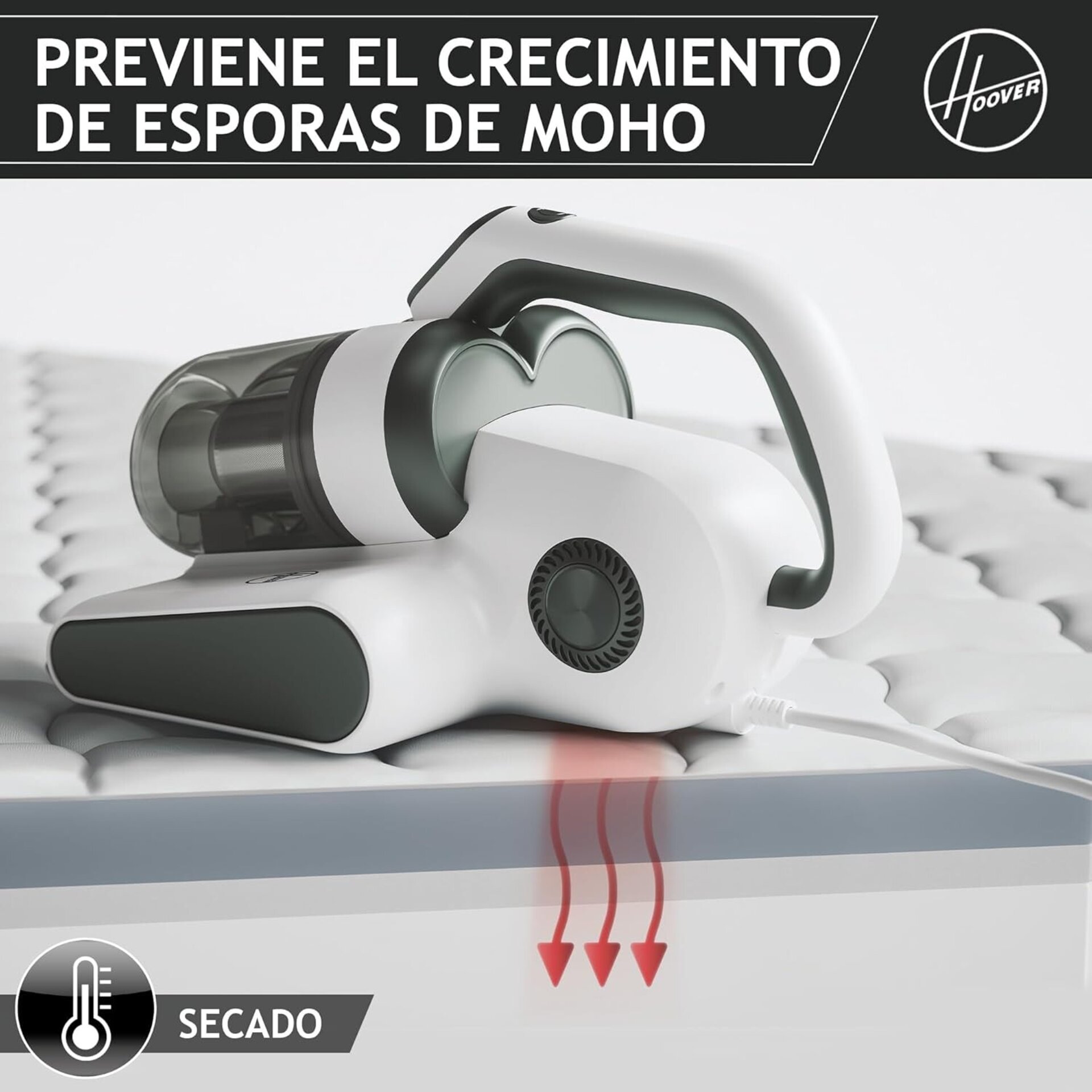 HOOVER Ultravortex 2.0 Aspirador de Mano Especial Colchones con Sensor de Polvo, - 2