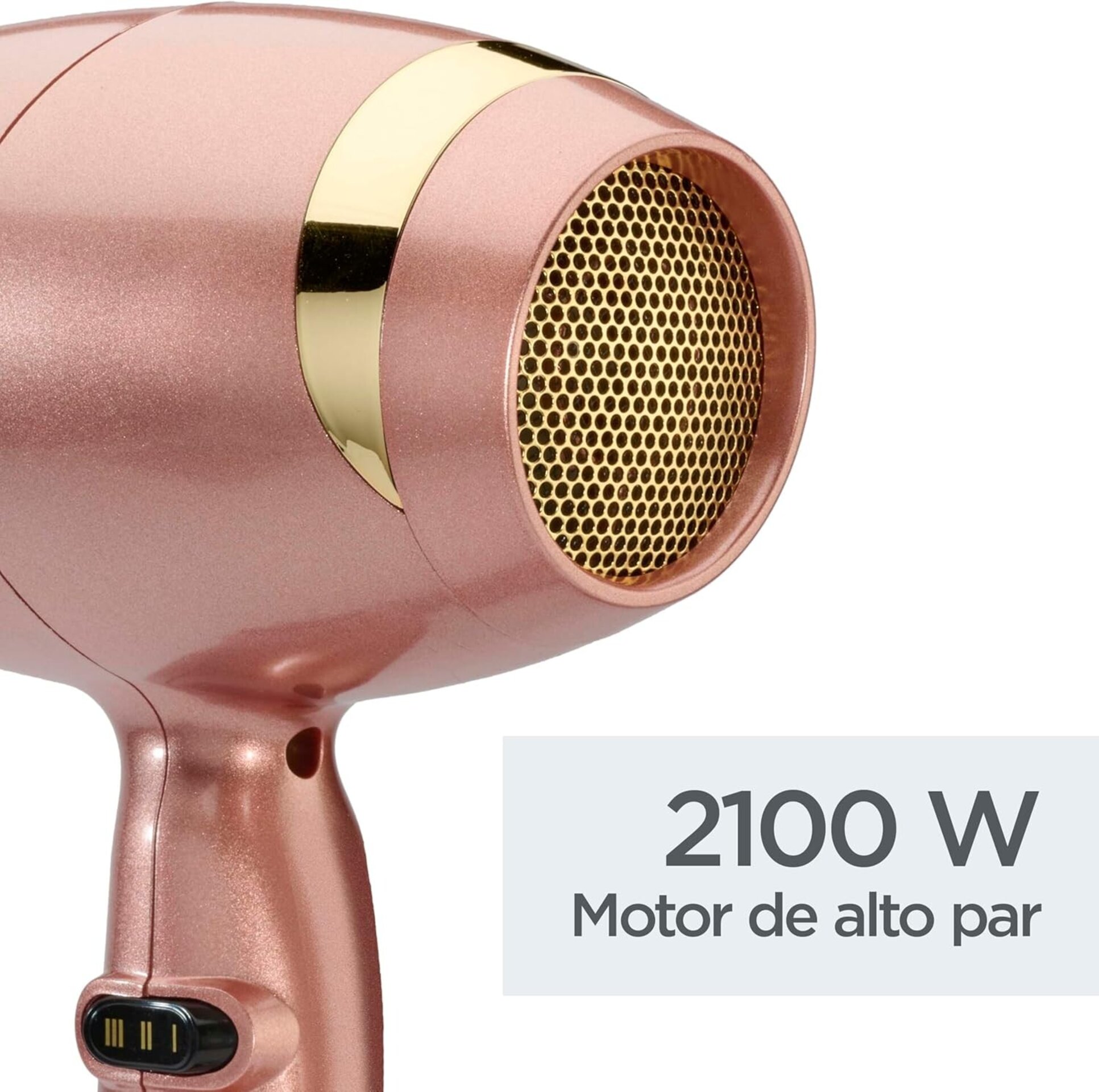 BaByliss 5336PE Secador de pelo Rose Gold 2100, Tecnología iónica antiencrespami - 8