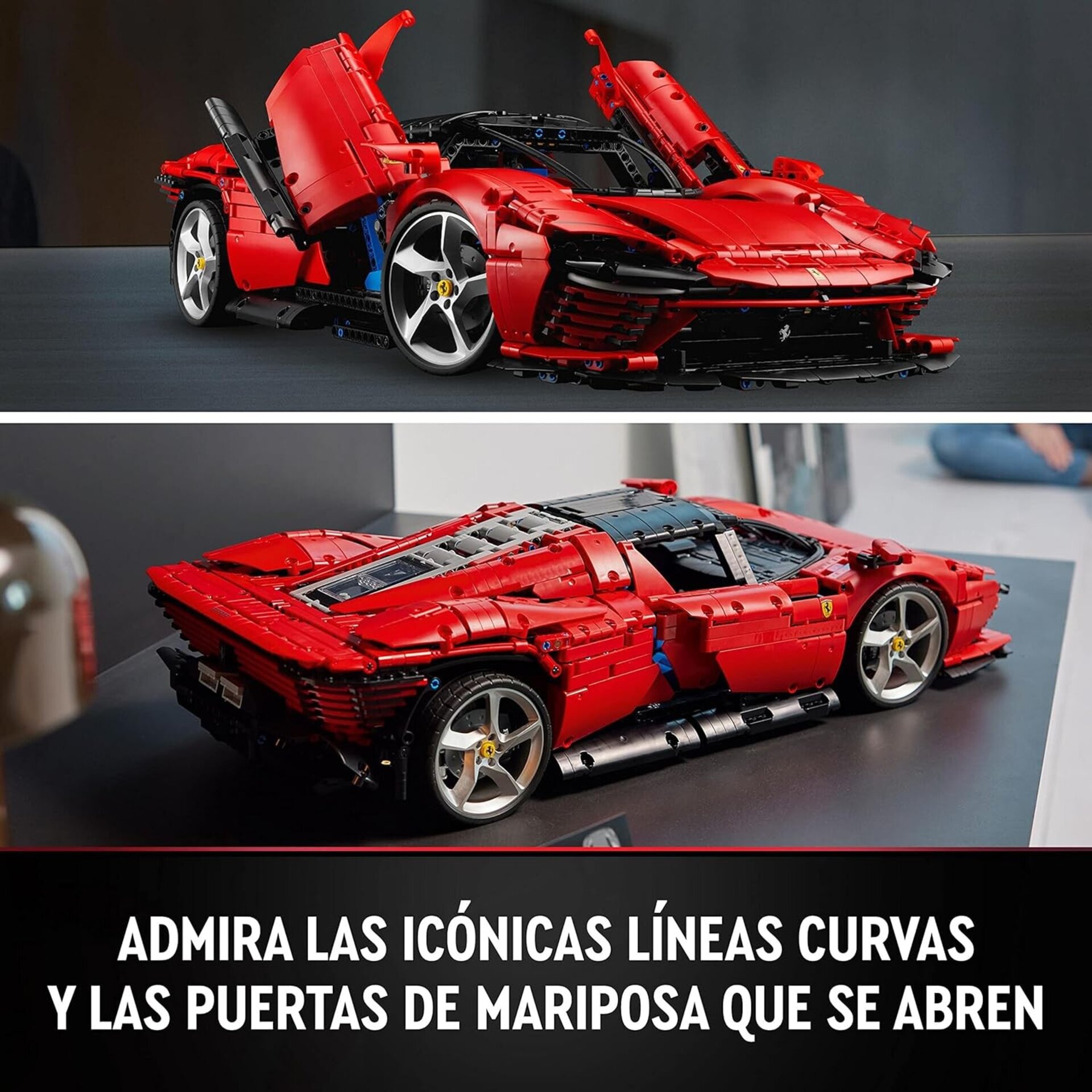 LEGO Technic Ferrari Daytona SP3, Maqueta de Súper Escala 1:8, para Construir, - 6