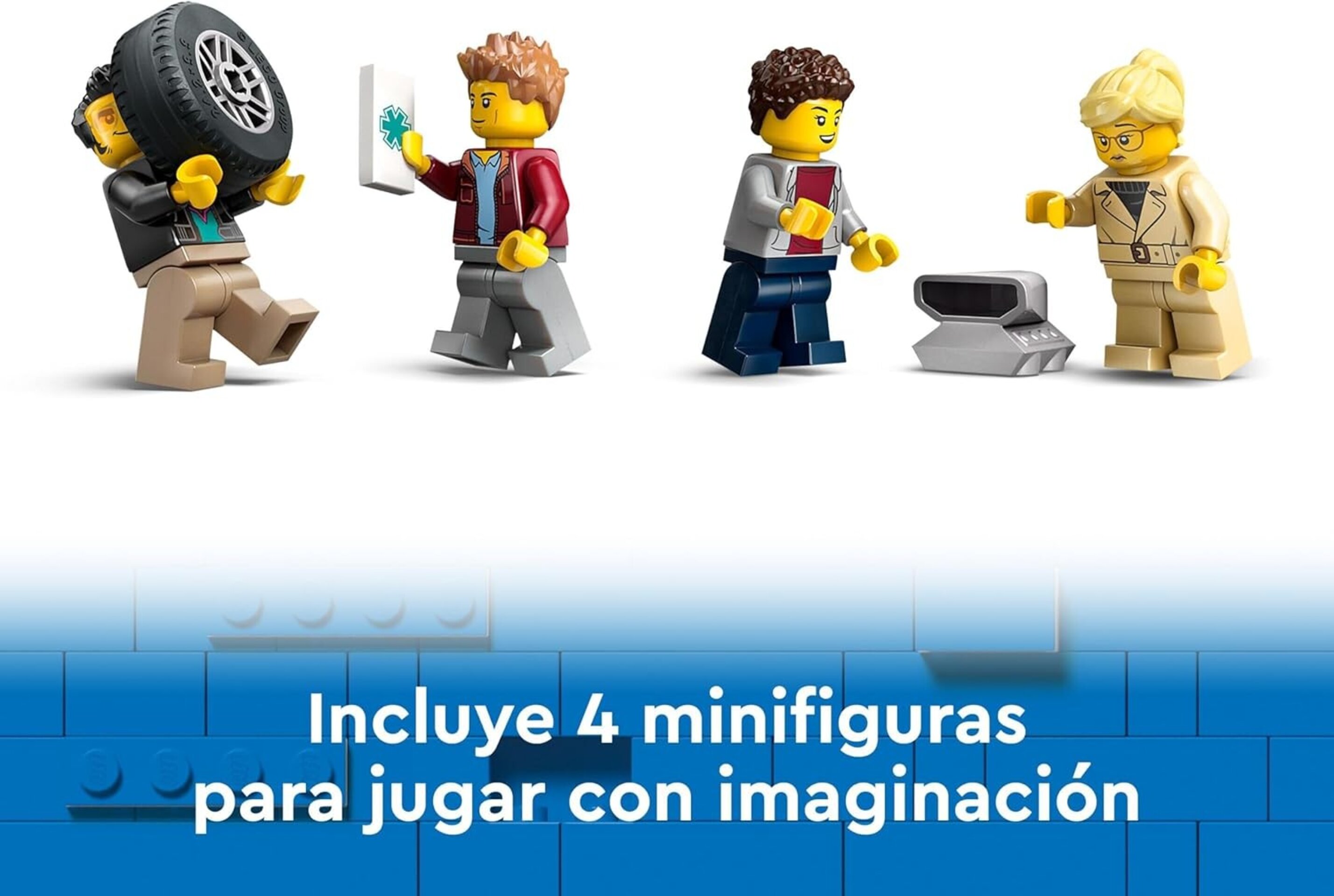 Lego City Camión de Transporte con Deportivos y Remolque, Set con 4 Vehículos y - 5