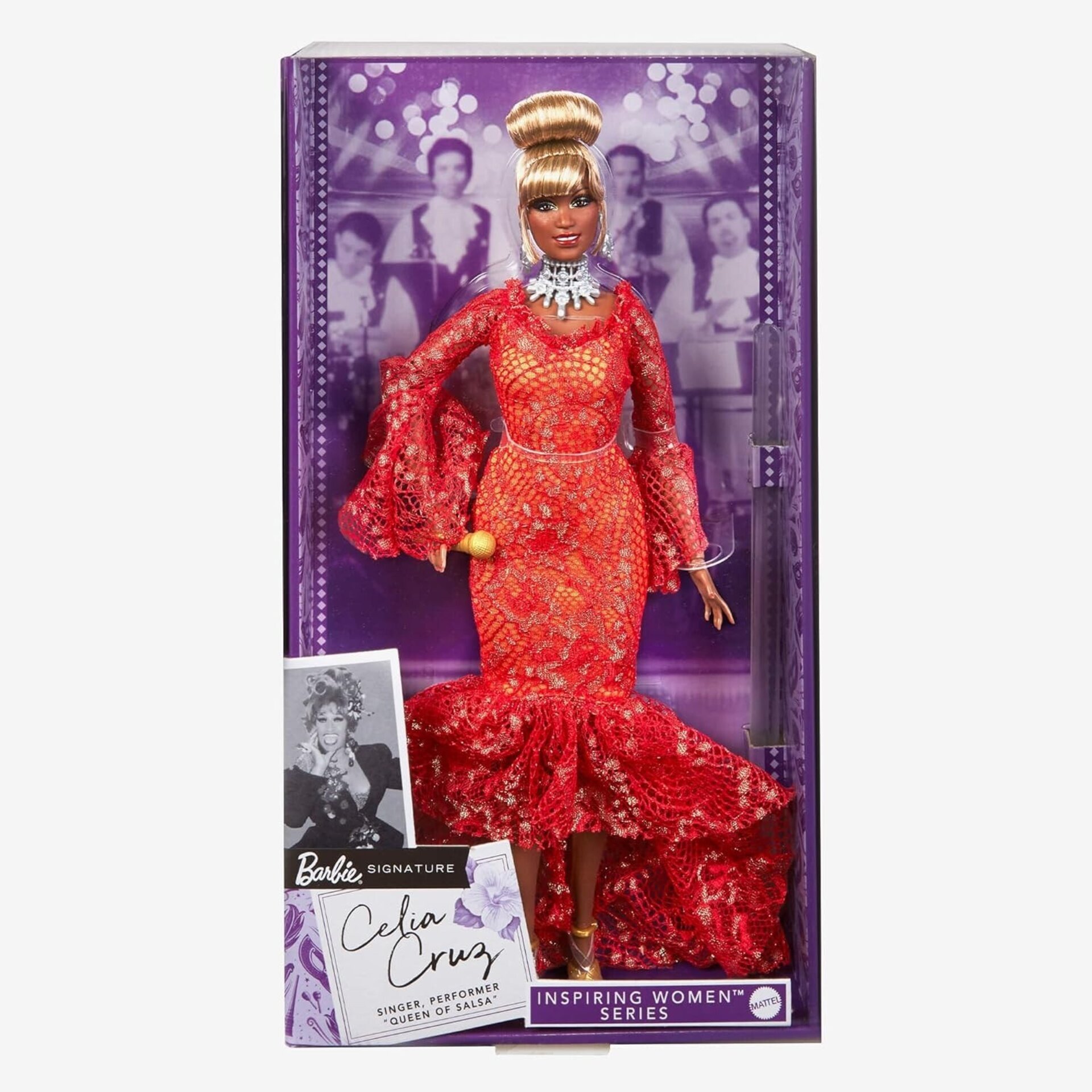 Barbie Signature Celia Cruz, Mujeres Que inspiran, coleccionistas, HJX31 - 5