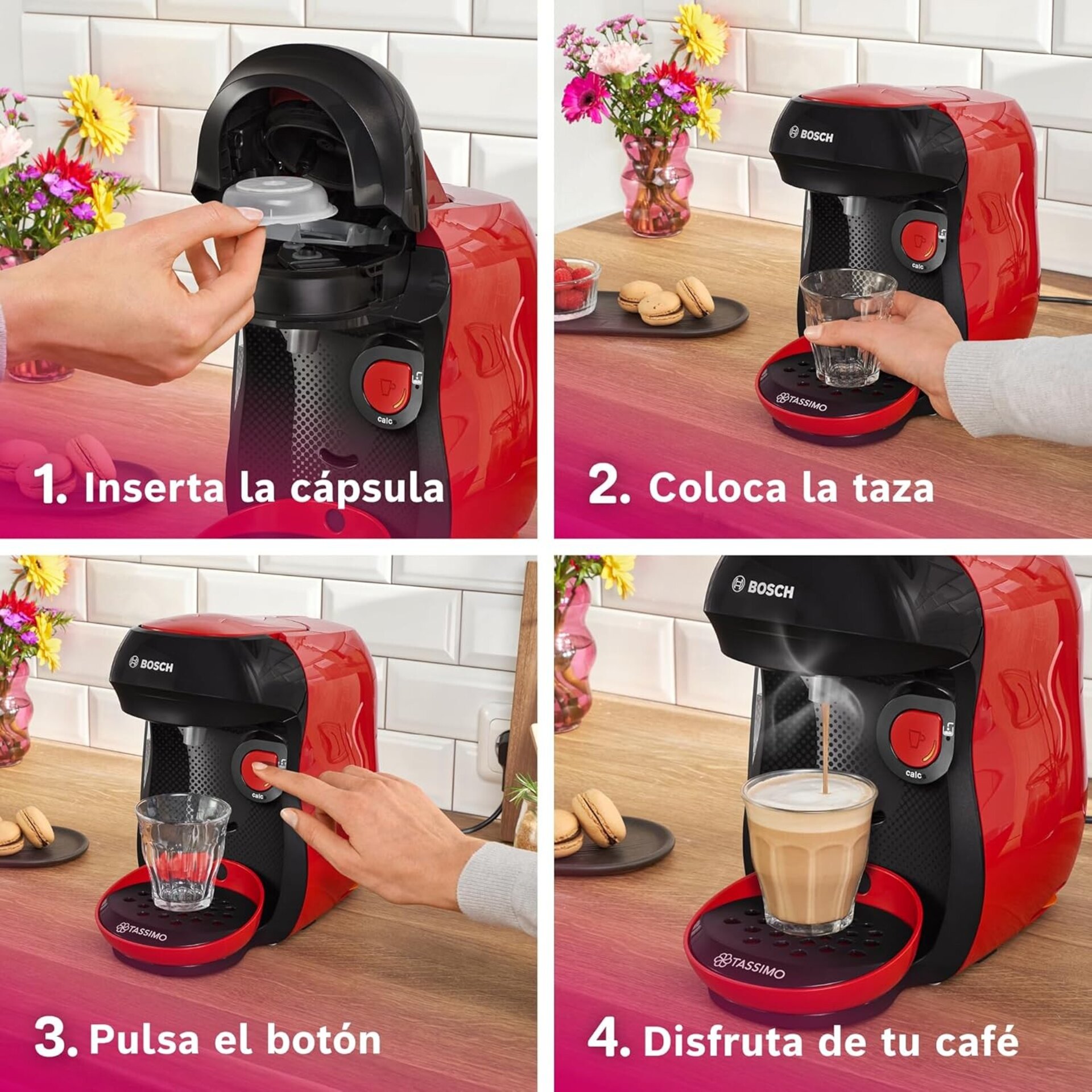 Bosch - Cafetera Multibebida Tassimo Happy Friendly, - 4